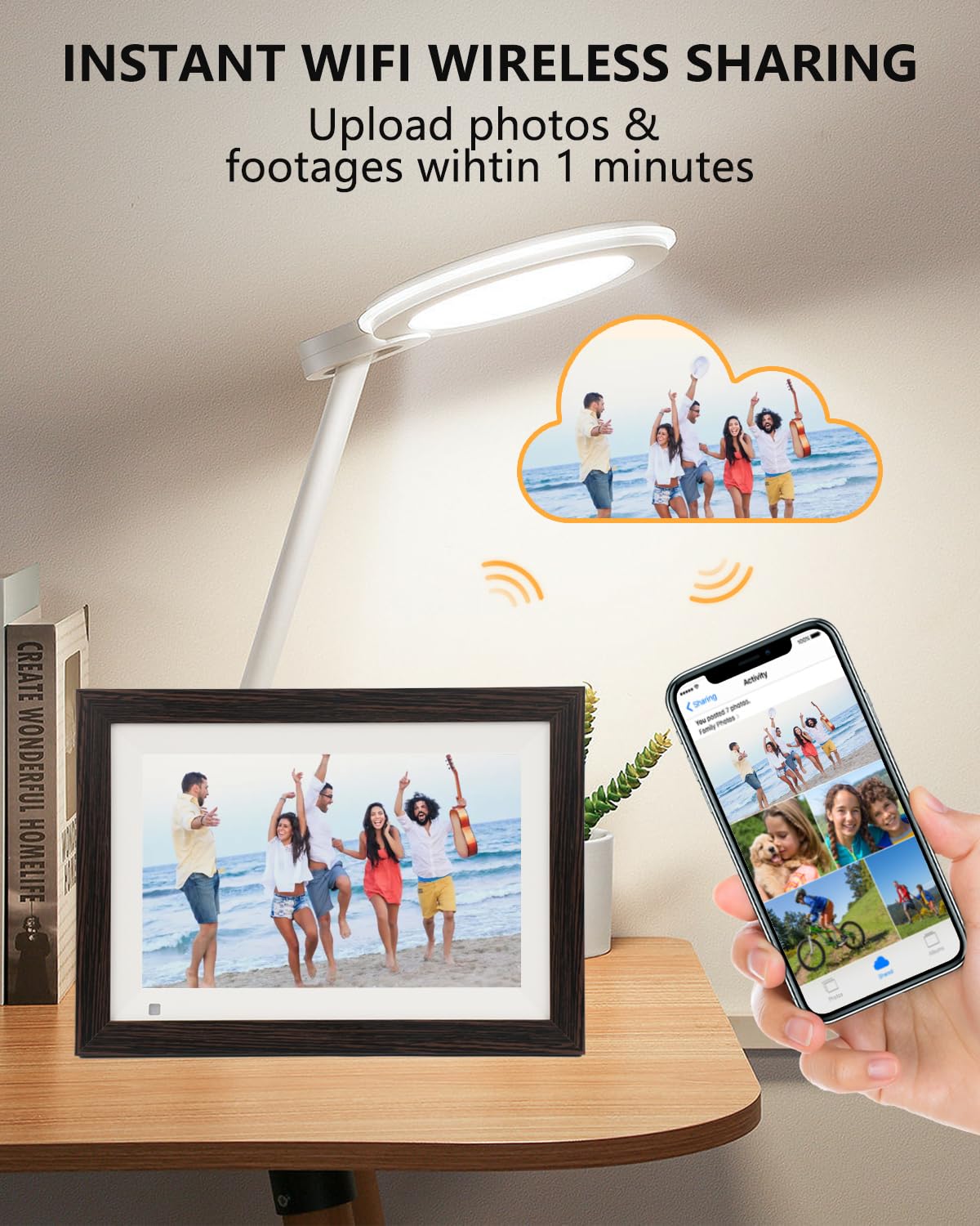 MAEZOE 10.1" WiFi Digital Picture Frame with Touch