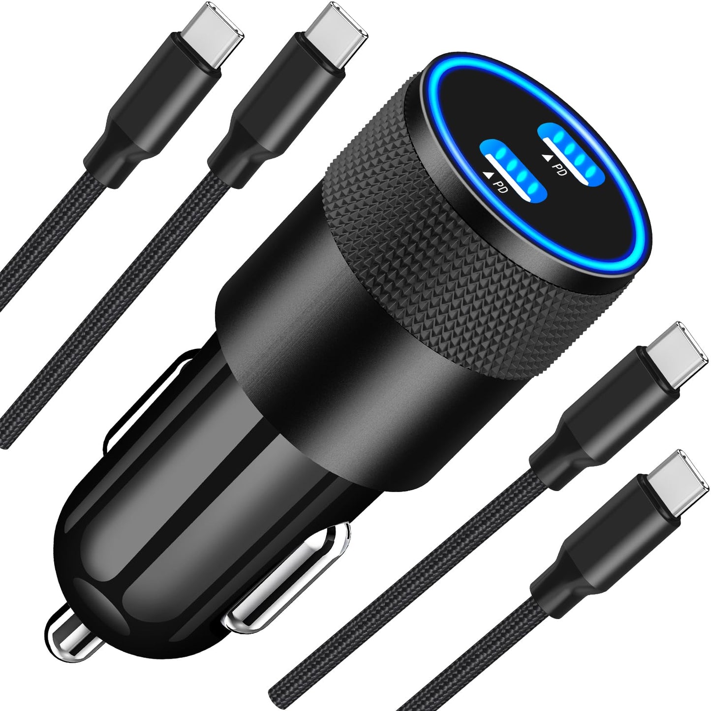 iPhone 16 Dual PD Car Charger with Cables