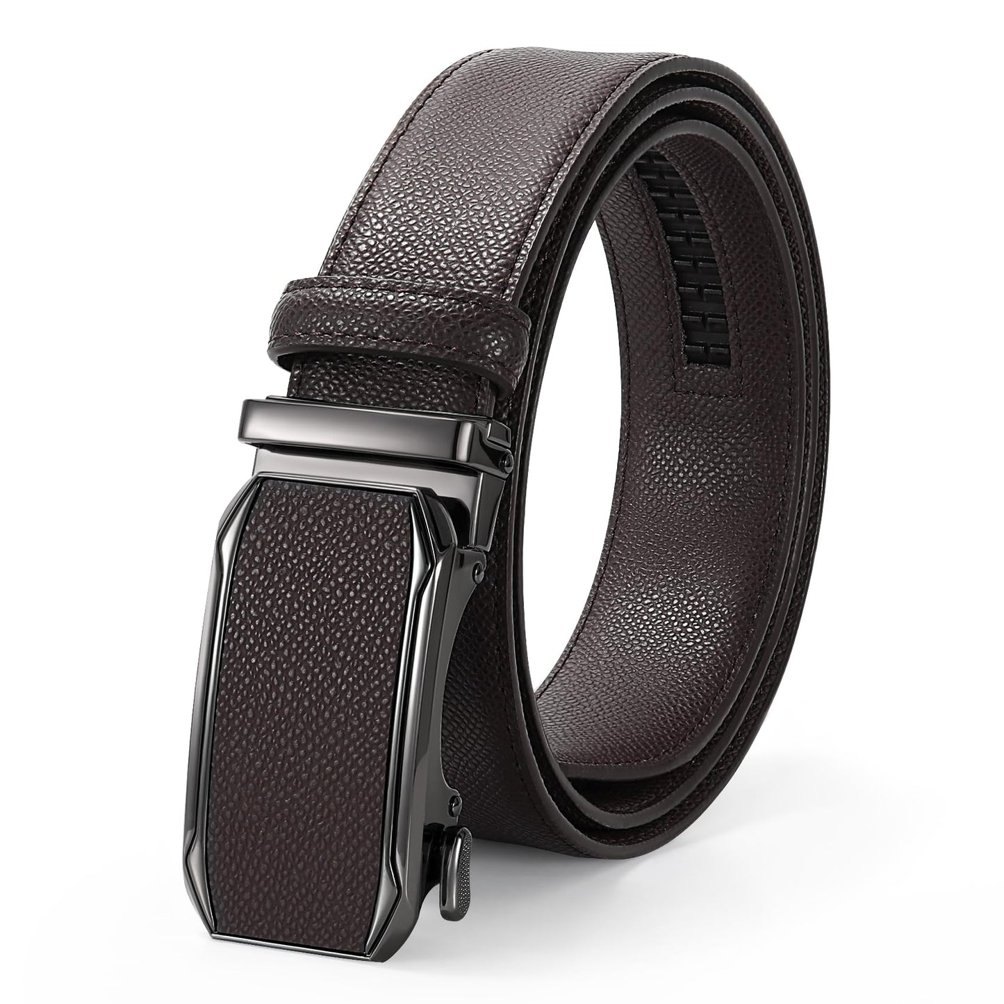 JASGOOD Men's Leather Automatic Ratchet Belt