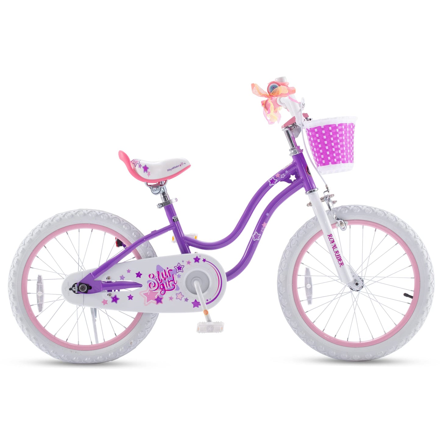 RoyalBaby 18-Inch Girls Bike with Kickstand & Basket