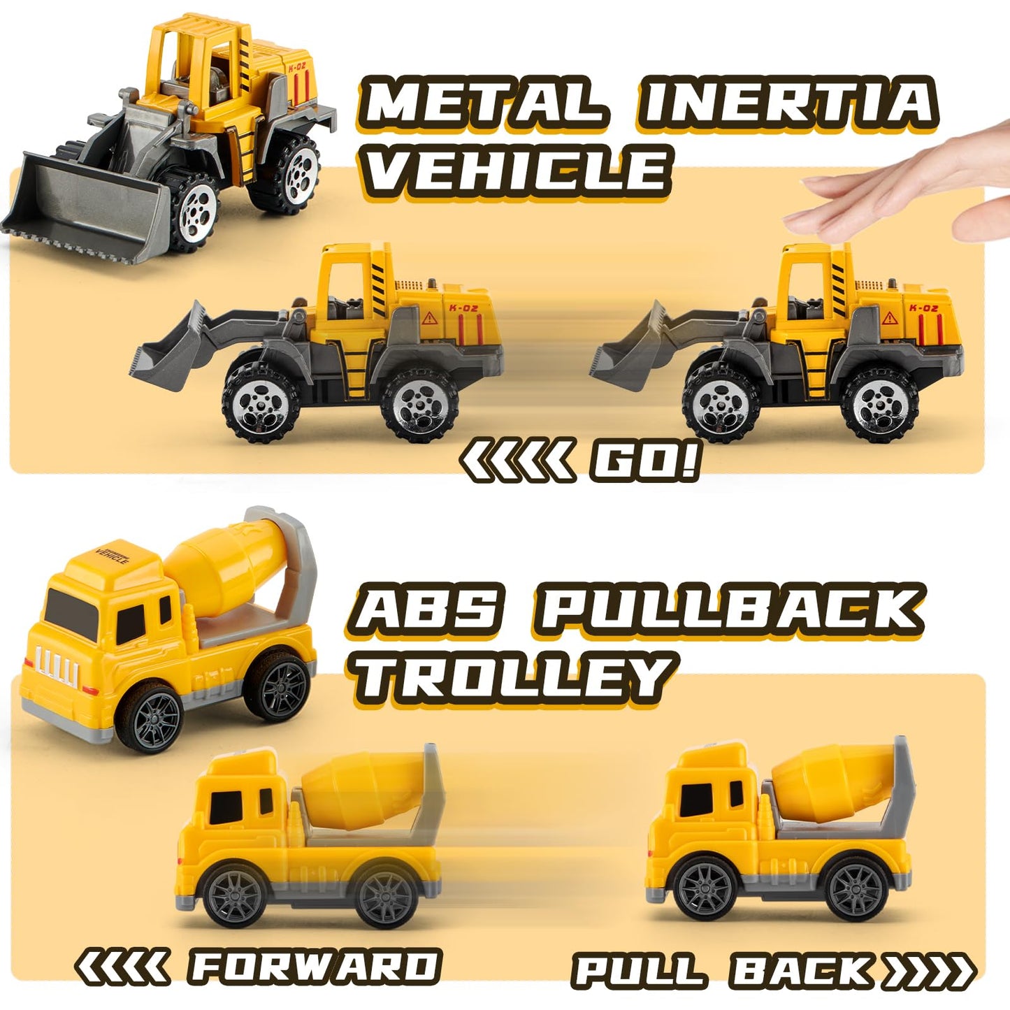 Die-cast Construction Car Carrier Toy Set