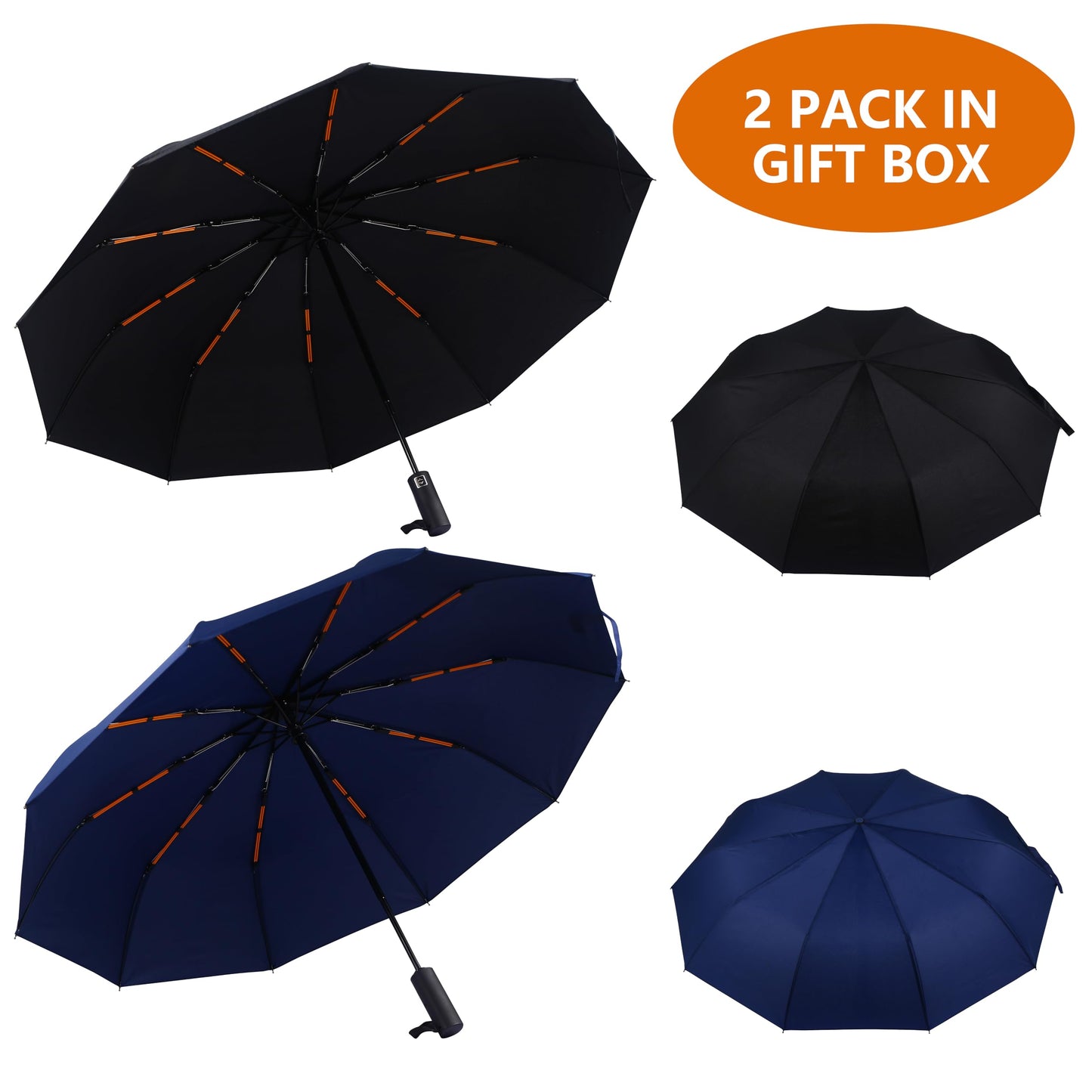 Compact Travel Umbrella - Windproof and Automatic