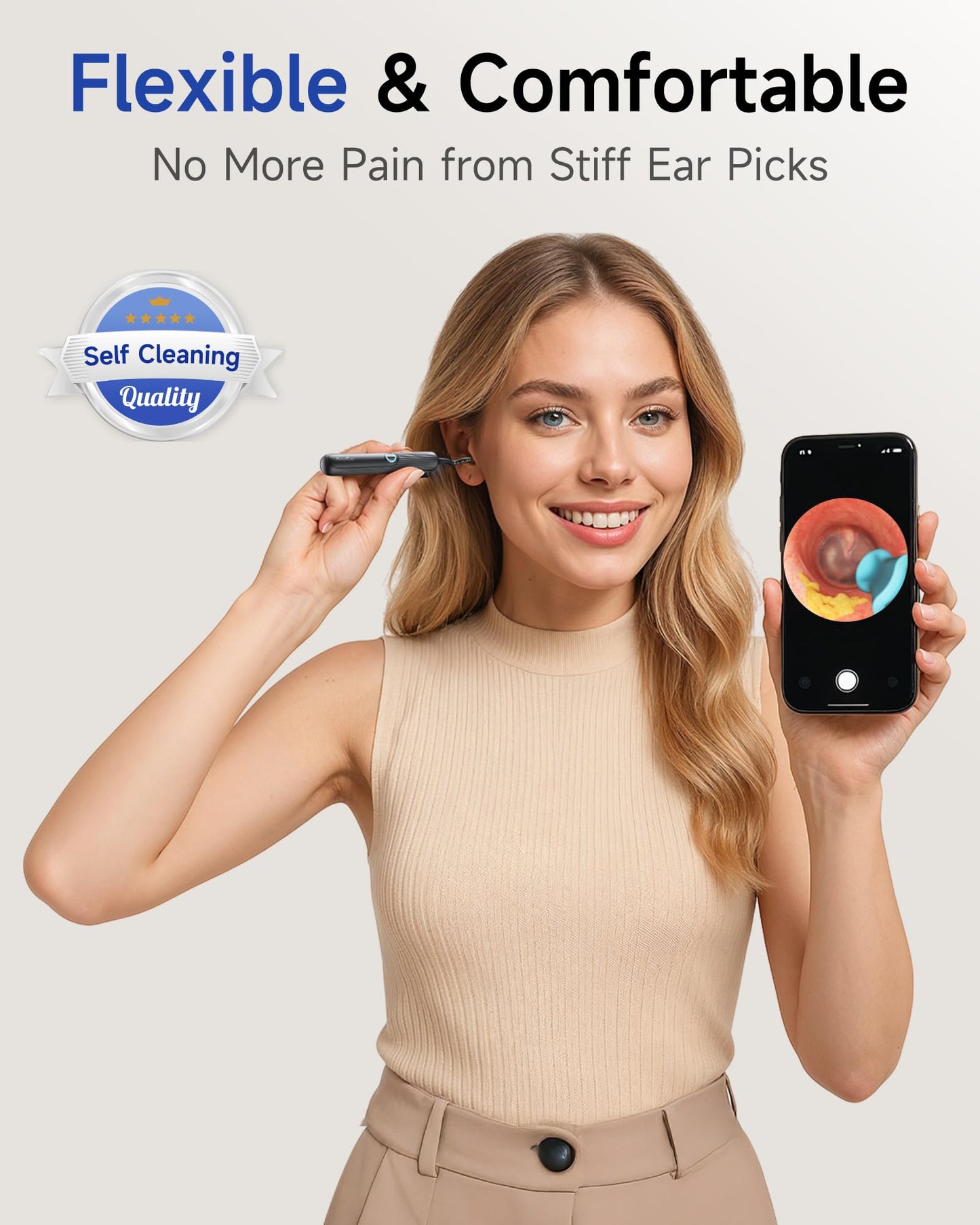 Ear Wax Removal Camera Kit with 10MP Otoscope