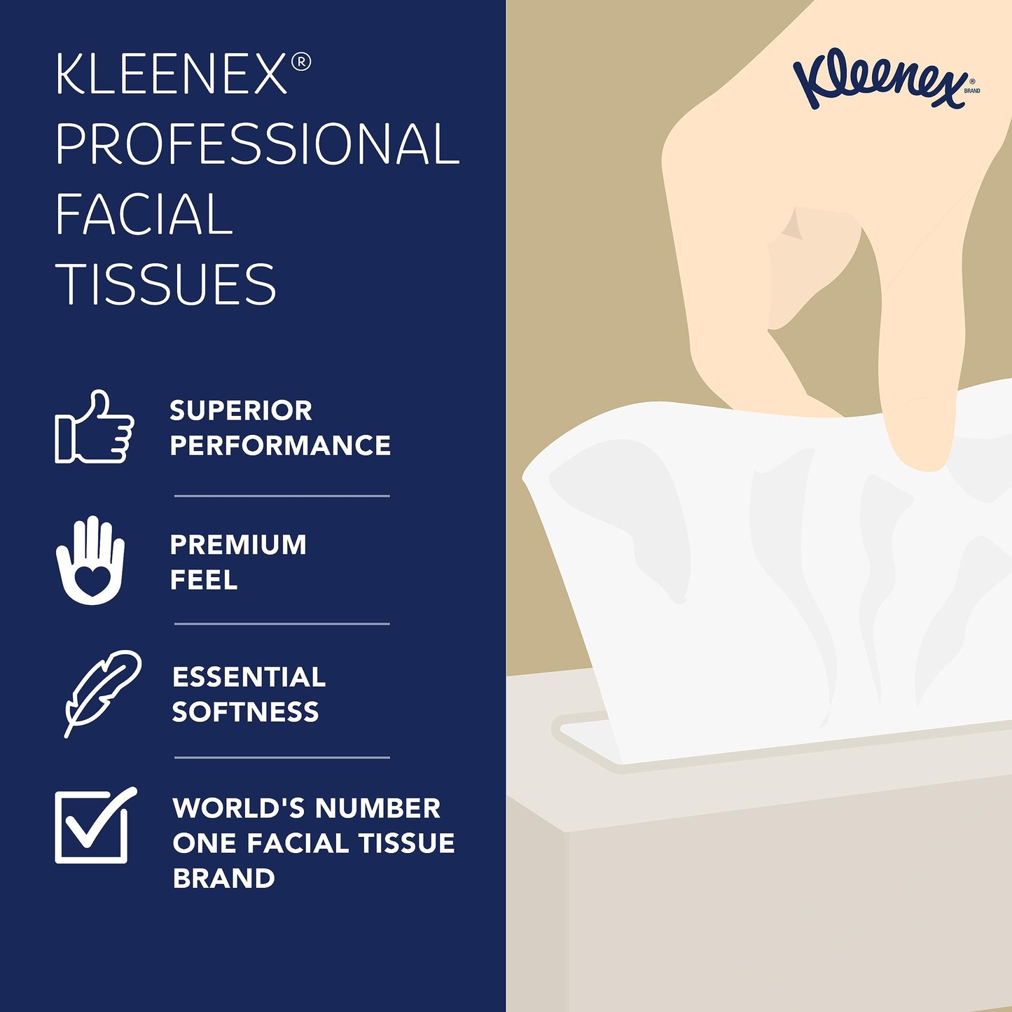 Kleenex Professional 2-Ply Facial Tissue Bulk Box