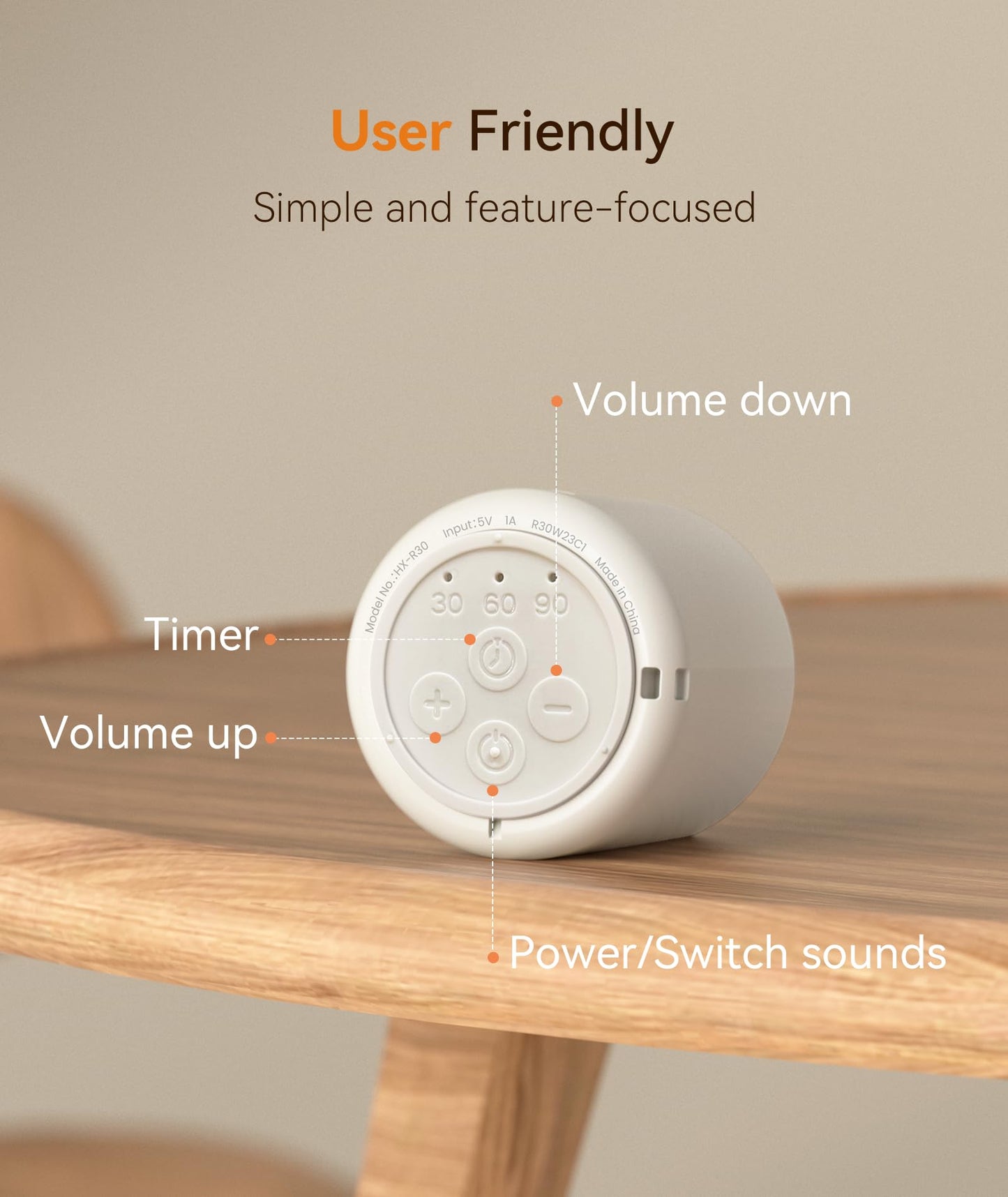 Dreamegg Portable White Noise Machine for Sleep