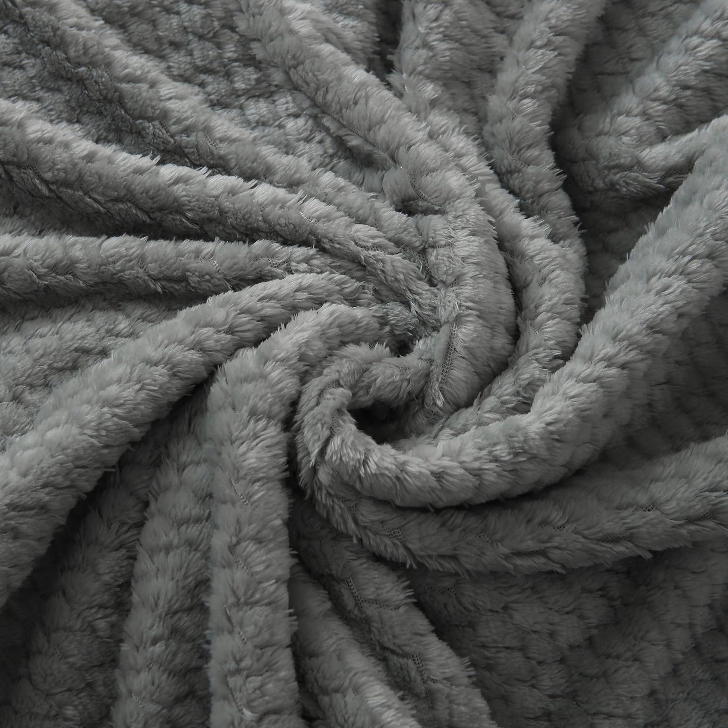 Cozy Reversible Fleece Throw Blanket for Couch