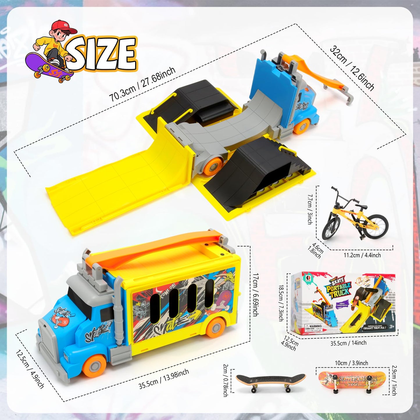 Hestiasko Transforming Truck Toy for Kids