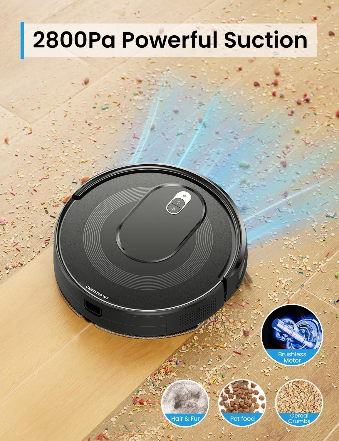 PSUK 2-in-1 Robot Vacuum and Mop Combo