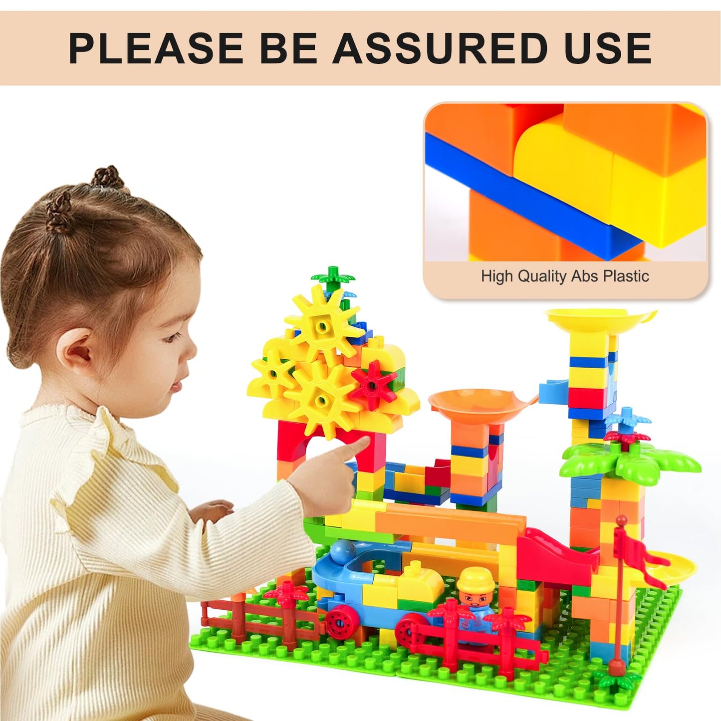 Marble Run Maze Track - STEM Building Blocks