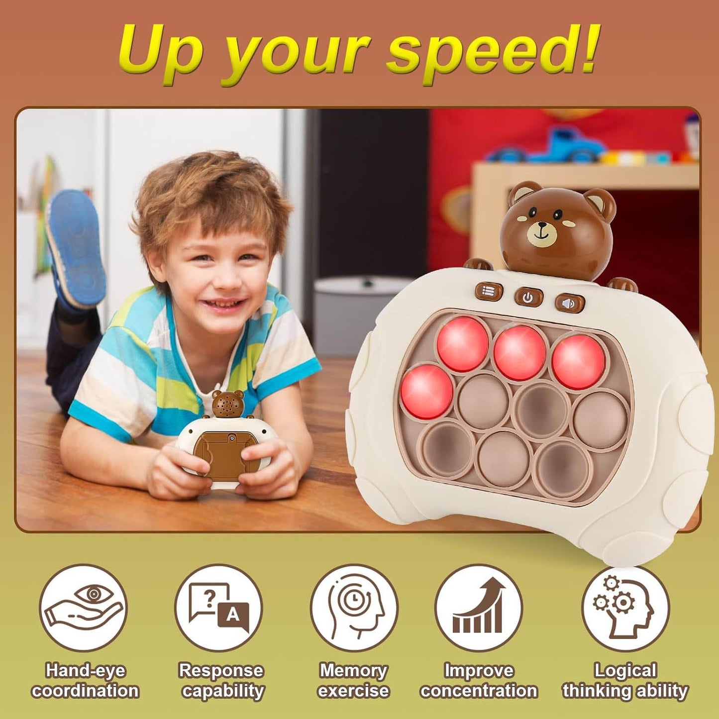 Push Bubble Fidget Toy for Kids and Adults