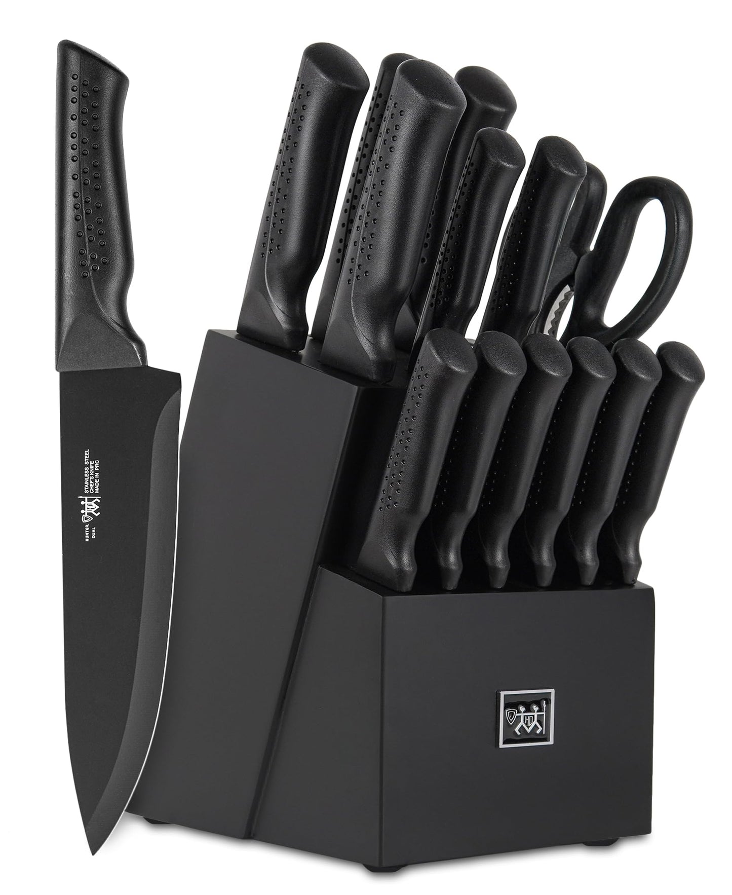 15-Piece Self-Sharpening Knife Set with Block