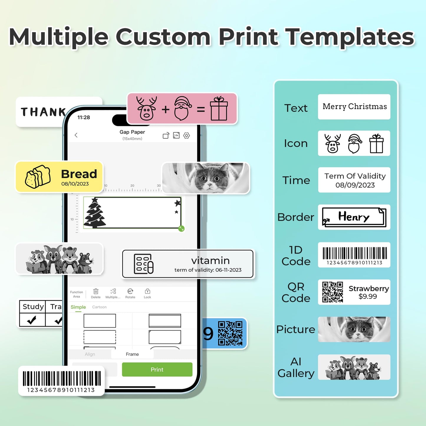Bluetooth Label Maker for Office and Home