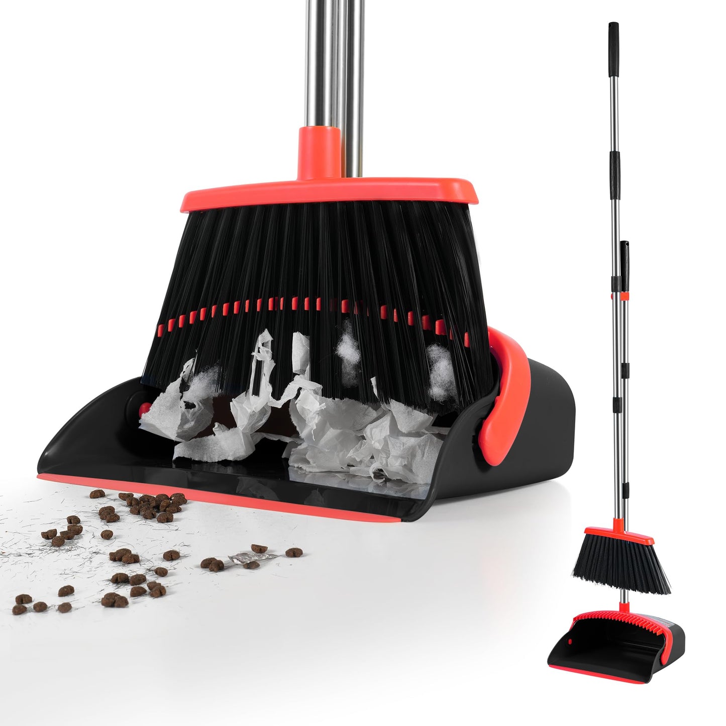 BSKLIN Broom and Dustpan Set for Cleaning