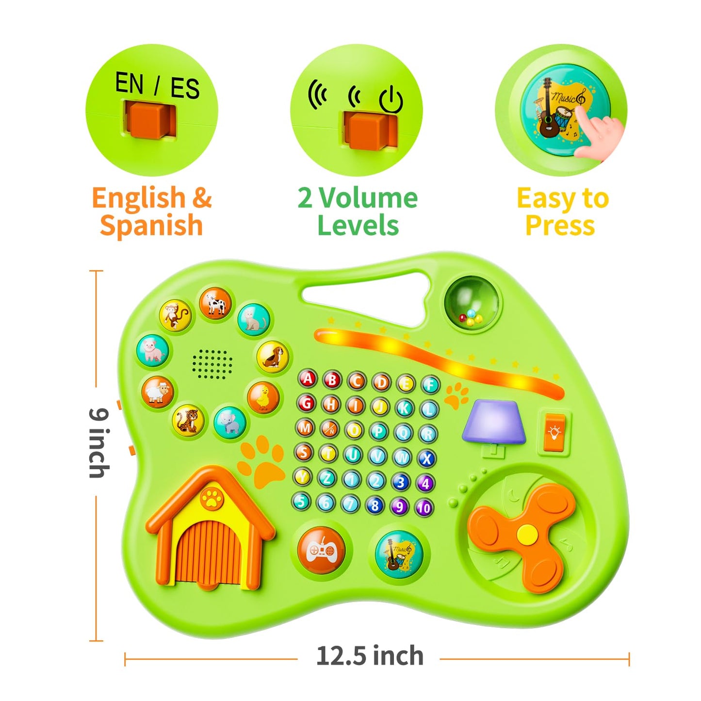9-in-1 Montessori Musical Toy for Toddlers