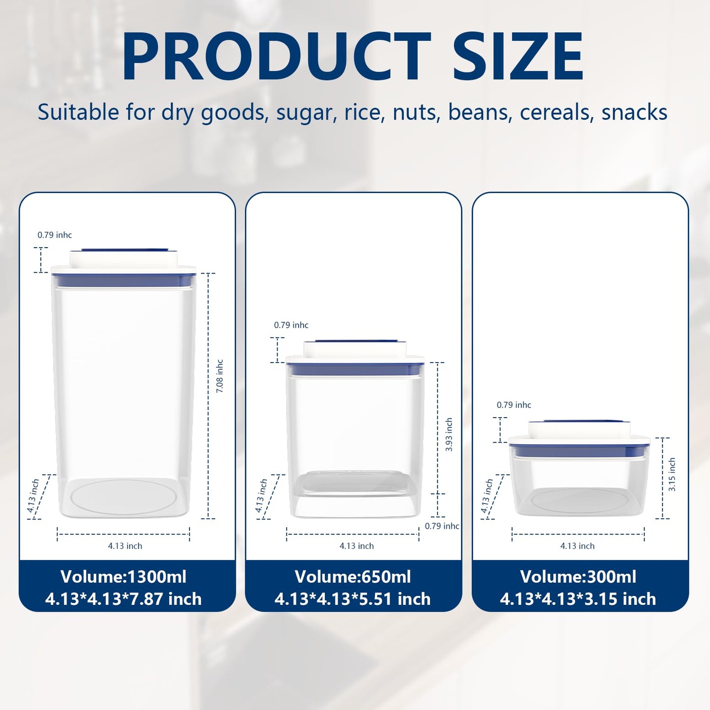 Airtight Vacuum Seal Food Storage Containers Set
