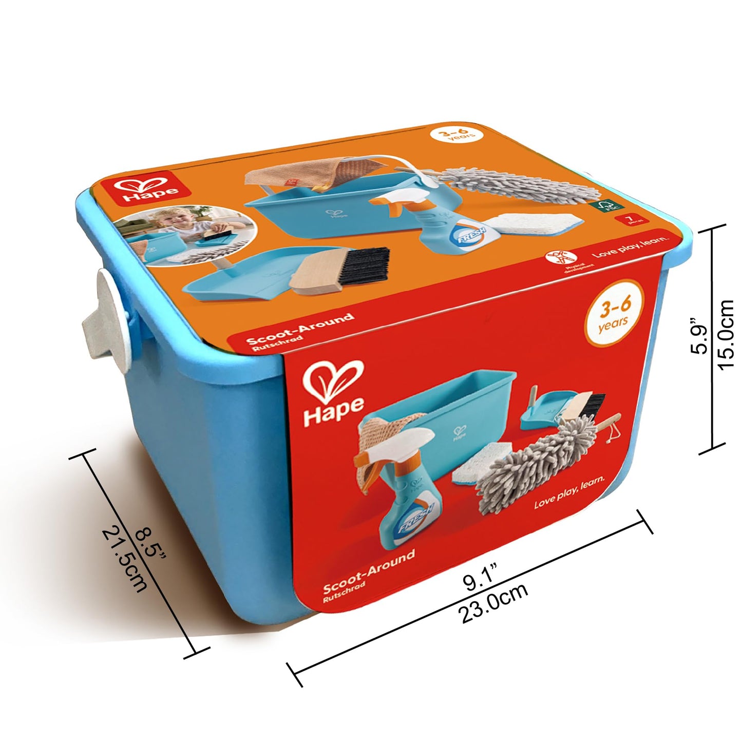 Hape Kids Cleaning Game Toy for 3 Years Plus