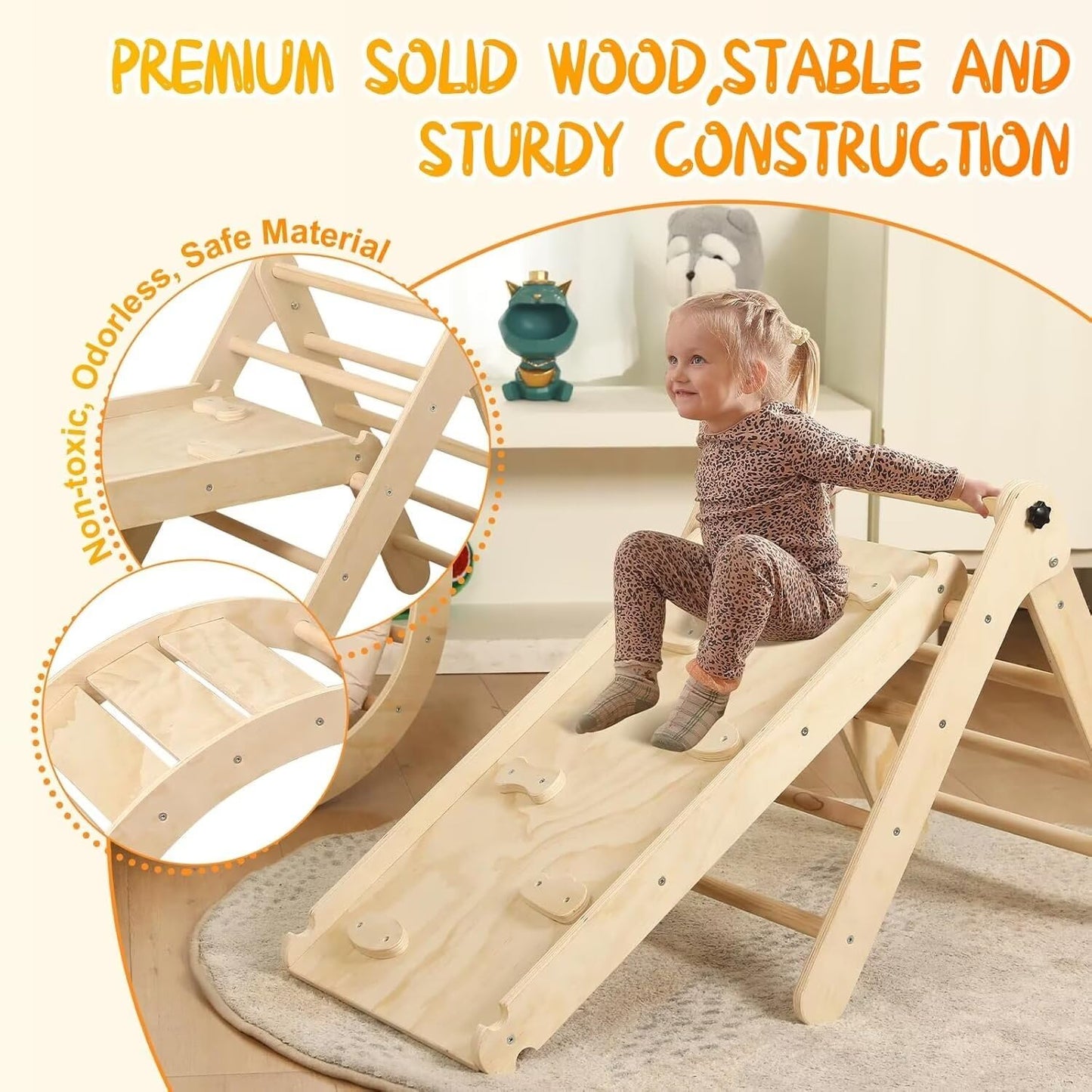 7-in-1 Montessori Climbing Set for Toddlers