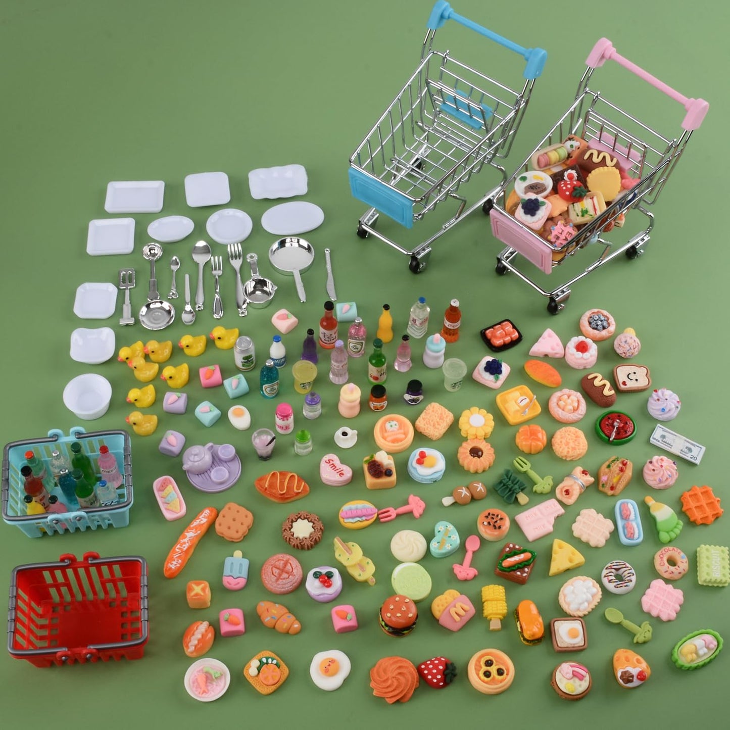 150 Pcs Mini Shopping Cart Toy for Kids