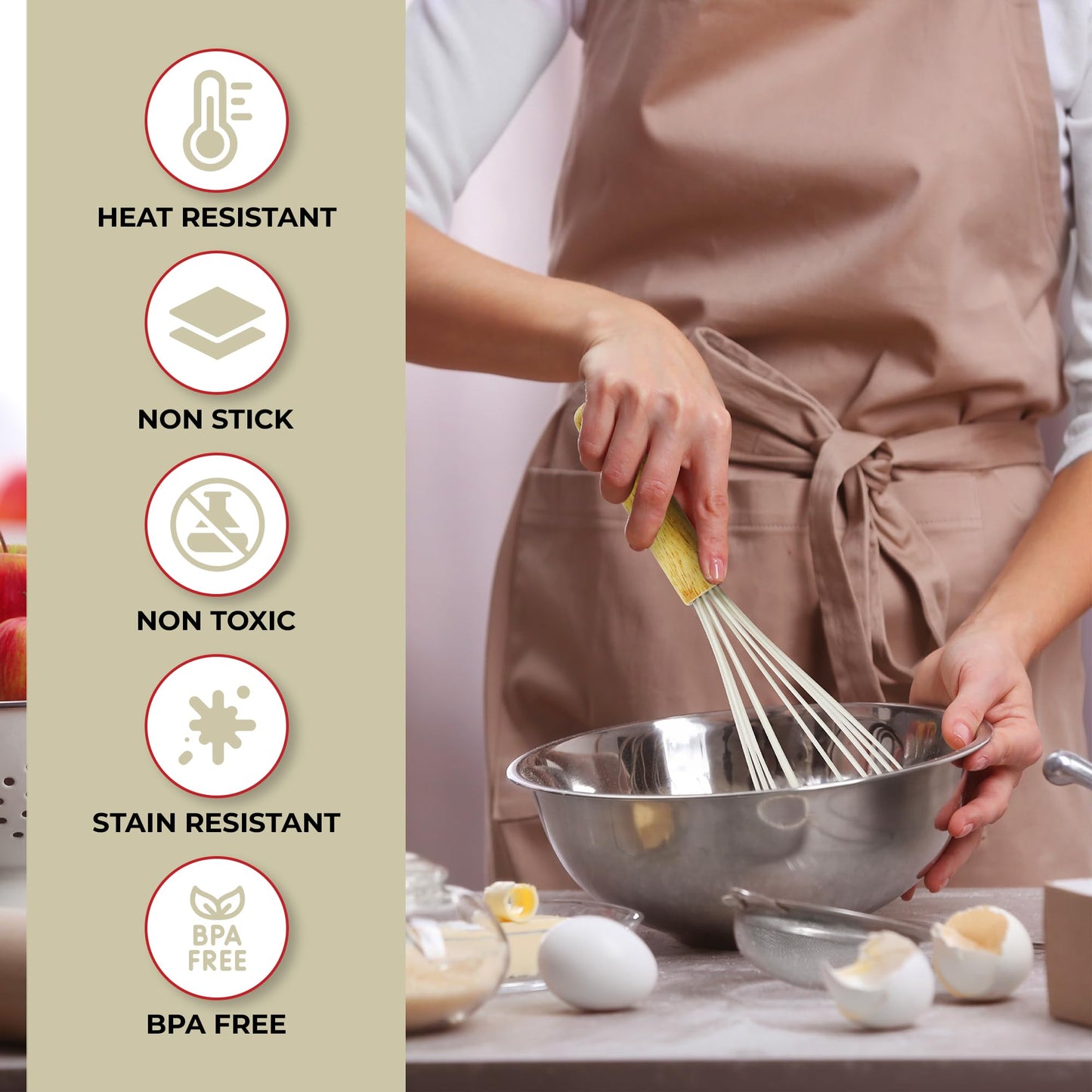 50 PCS Silicone Kitchen Utensils Set - Heat Resistant