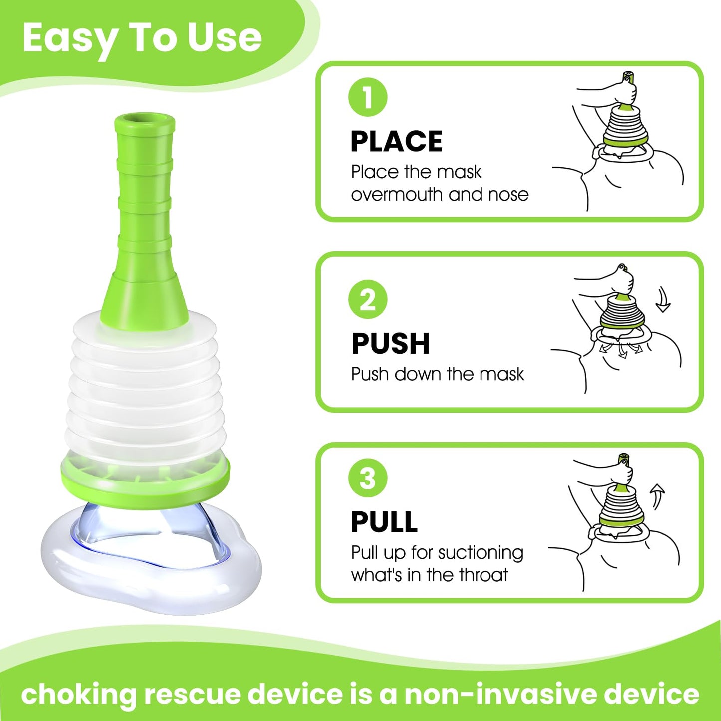 Choking Rescue Device for Kids and Adults
