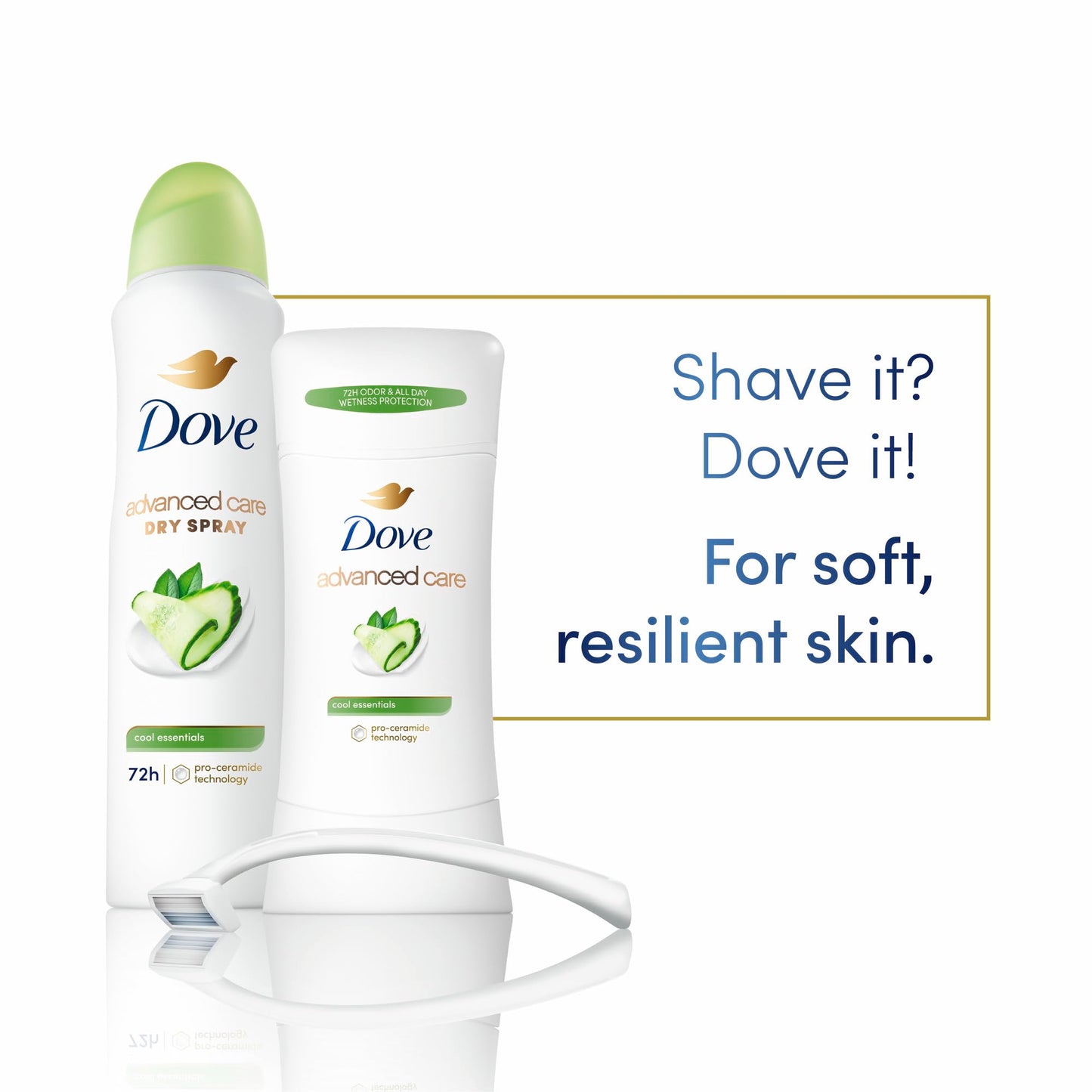Dove Antiperspirant Deodorant Stick 72-Hour Protection