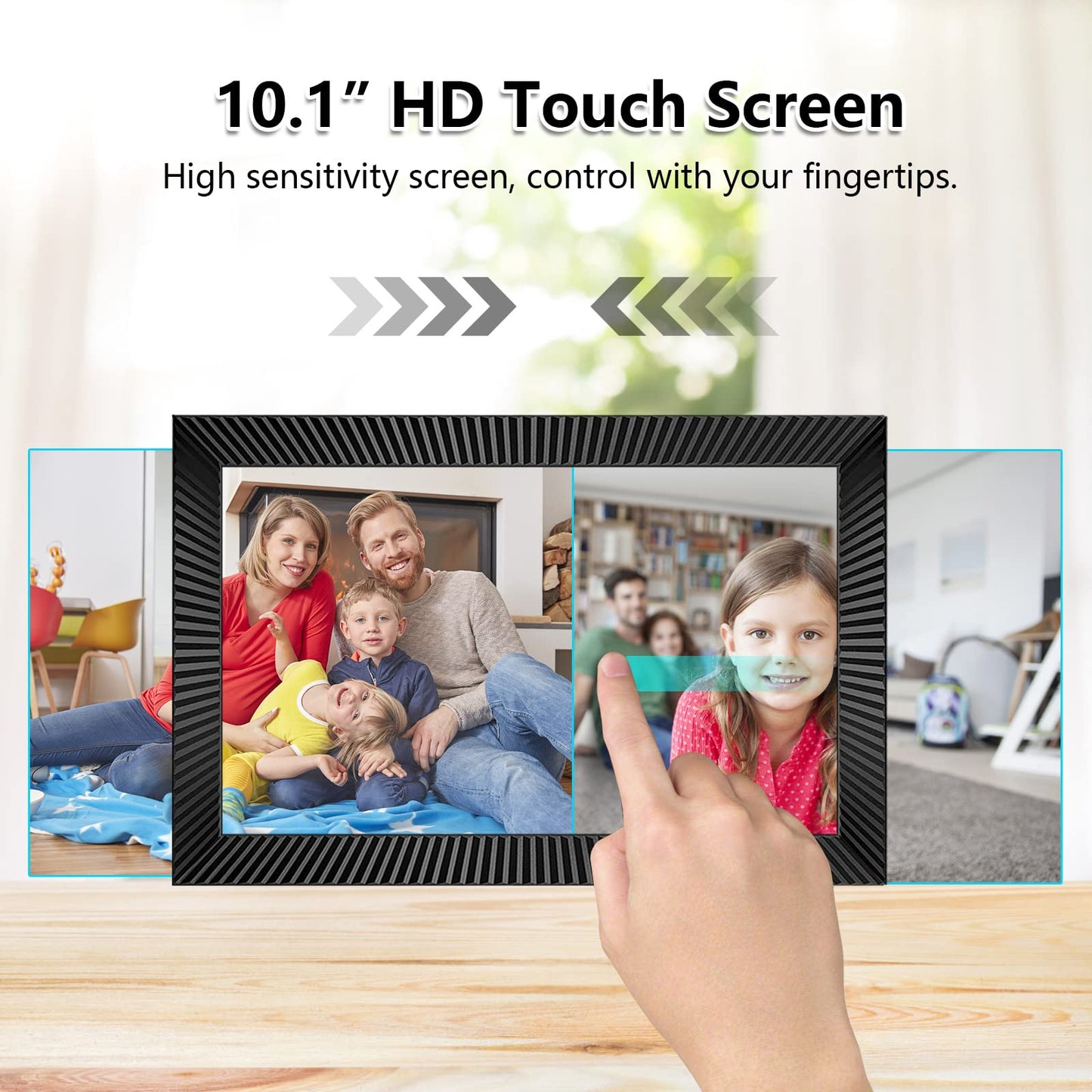 10.1" WiFi Digital Photo Frame with 32GB Storage