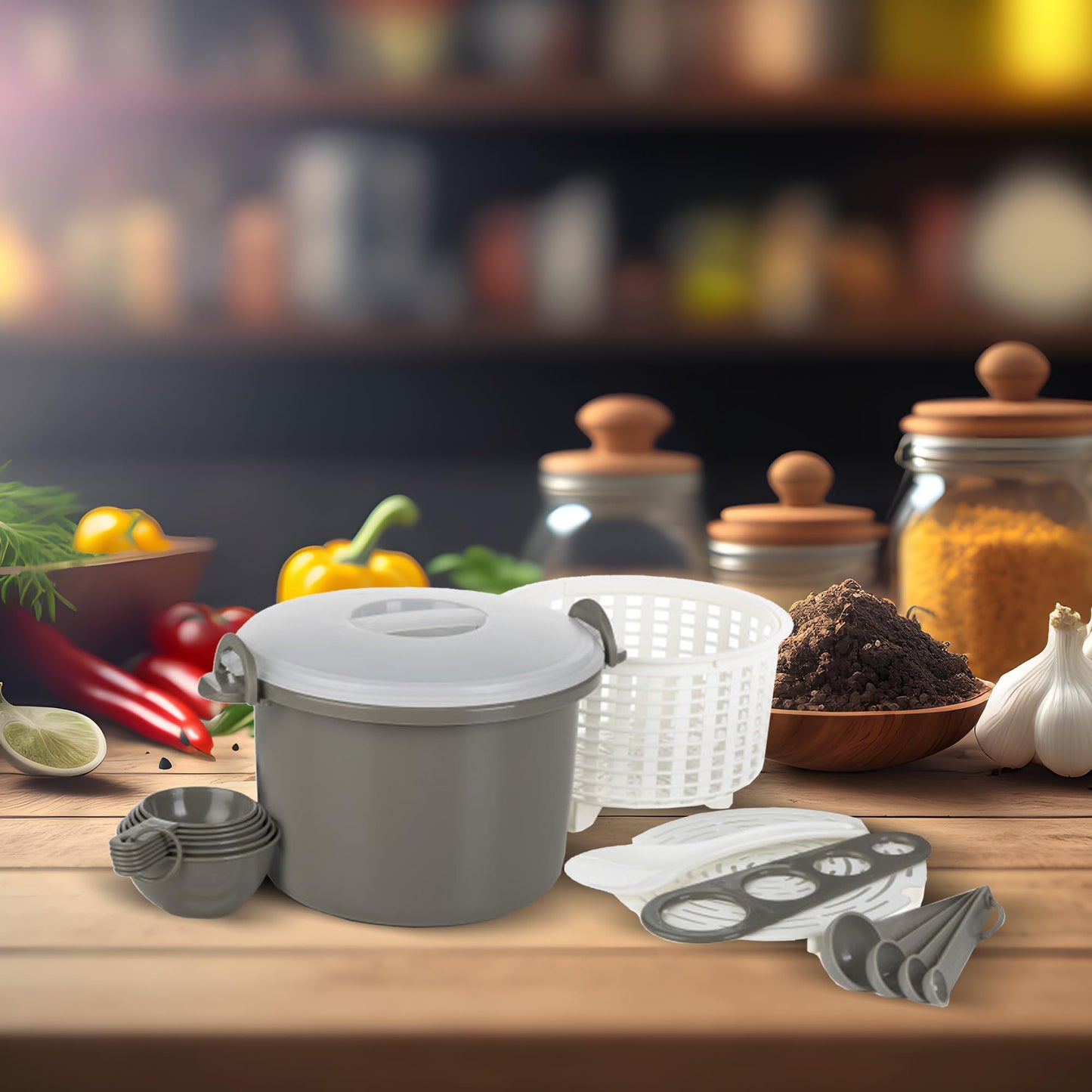 Progressive Microwaveable Rice and Pasta Cooker Set