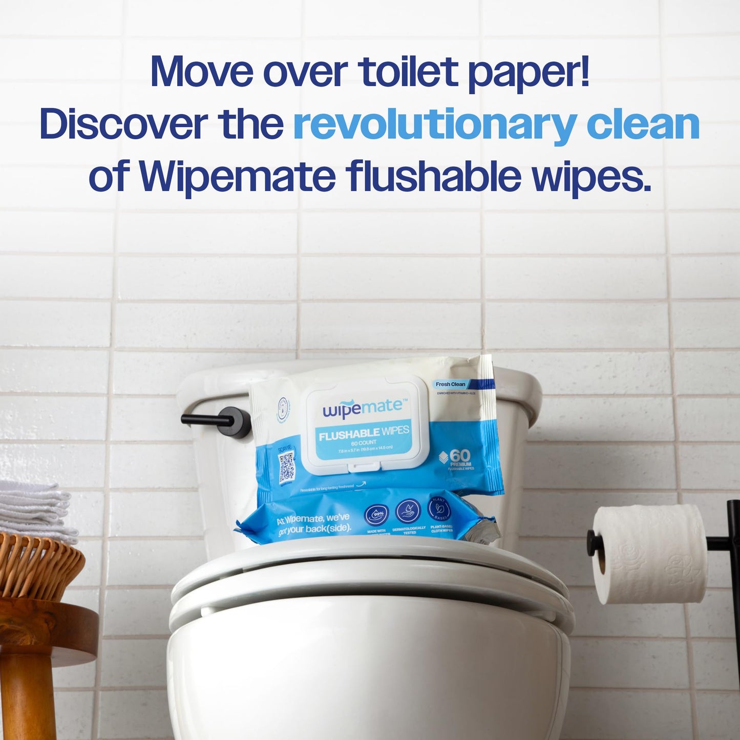 Wipemate Ultra Flushable Butt Wipes 720ct