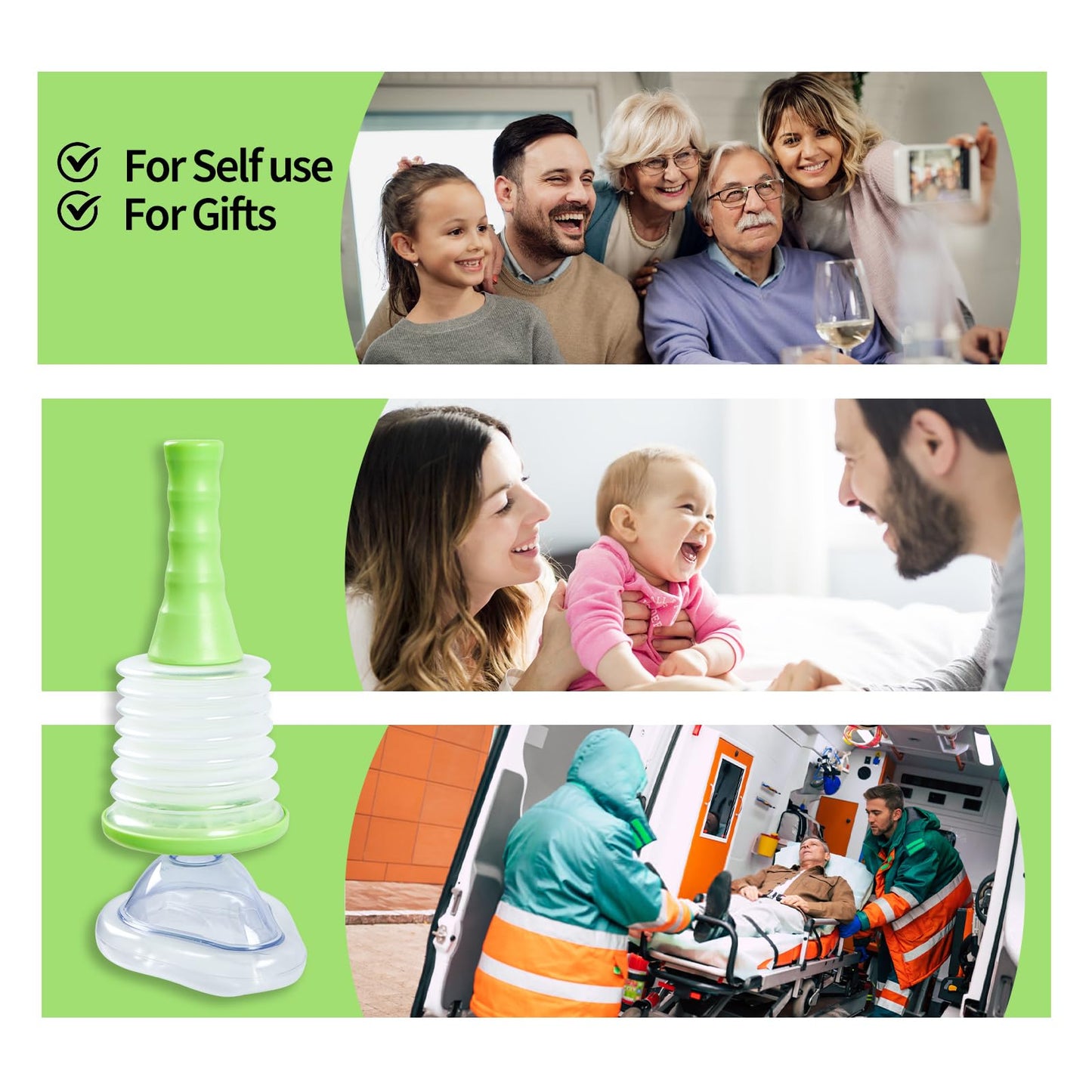 Emergency Airway Suction Device for Kids & Adults