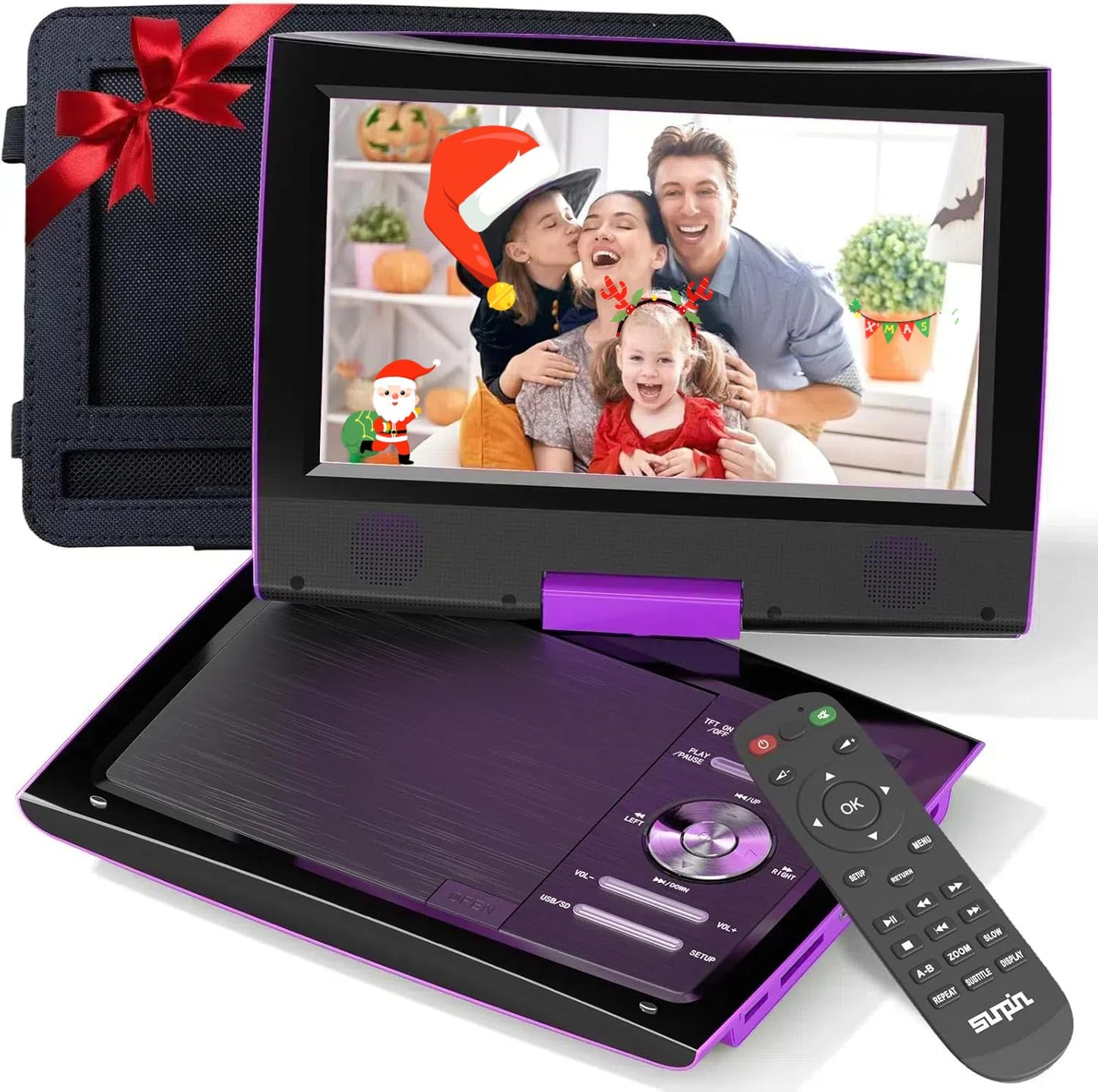 Portable DVD Player with HD Swivel Screen