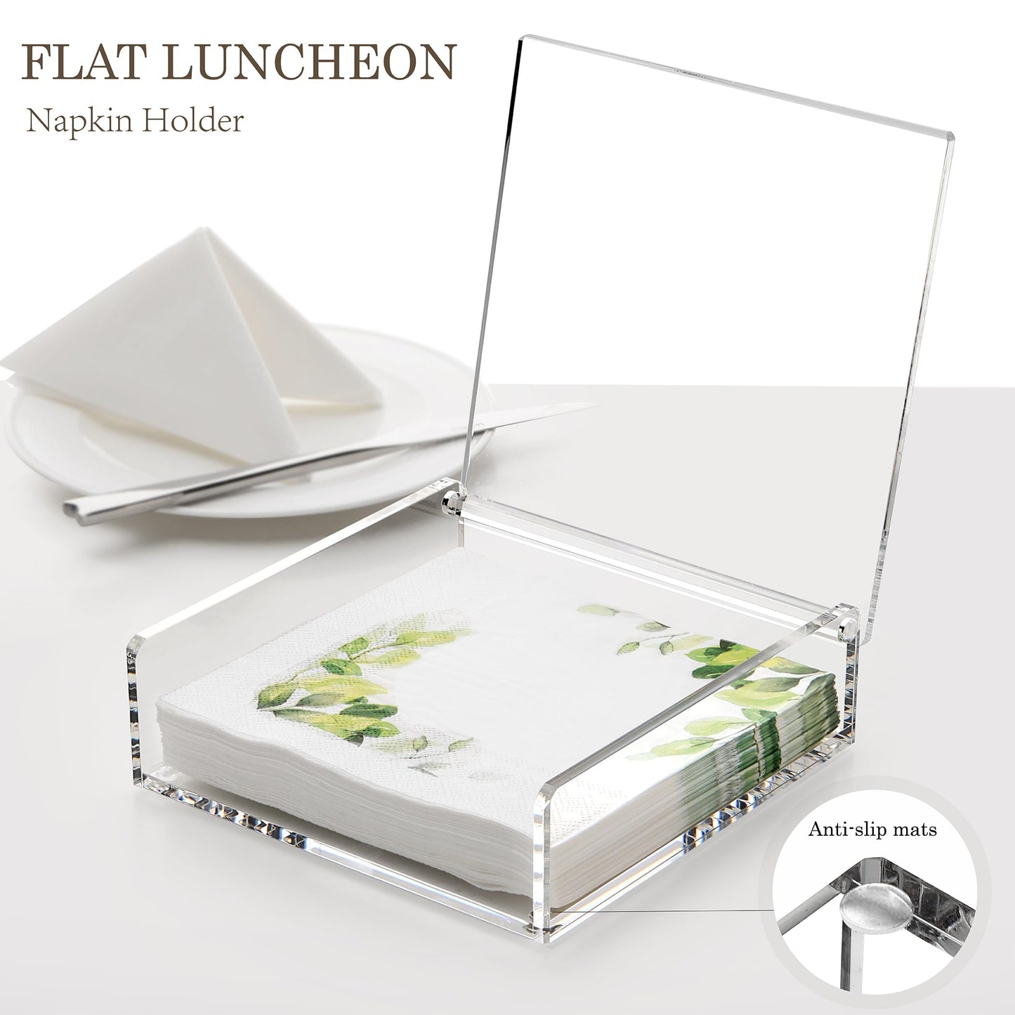 DINGHUO Acrylic Napkin Holder for Kitchen Decor