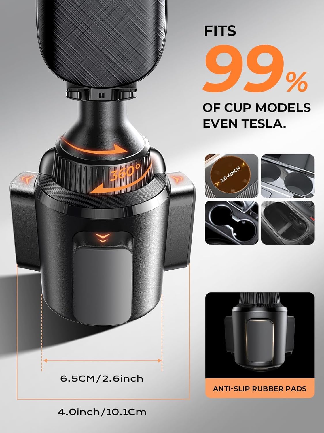 LISEN 360° Adjustable Car Phone Holder Mount