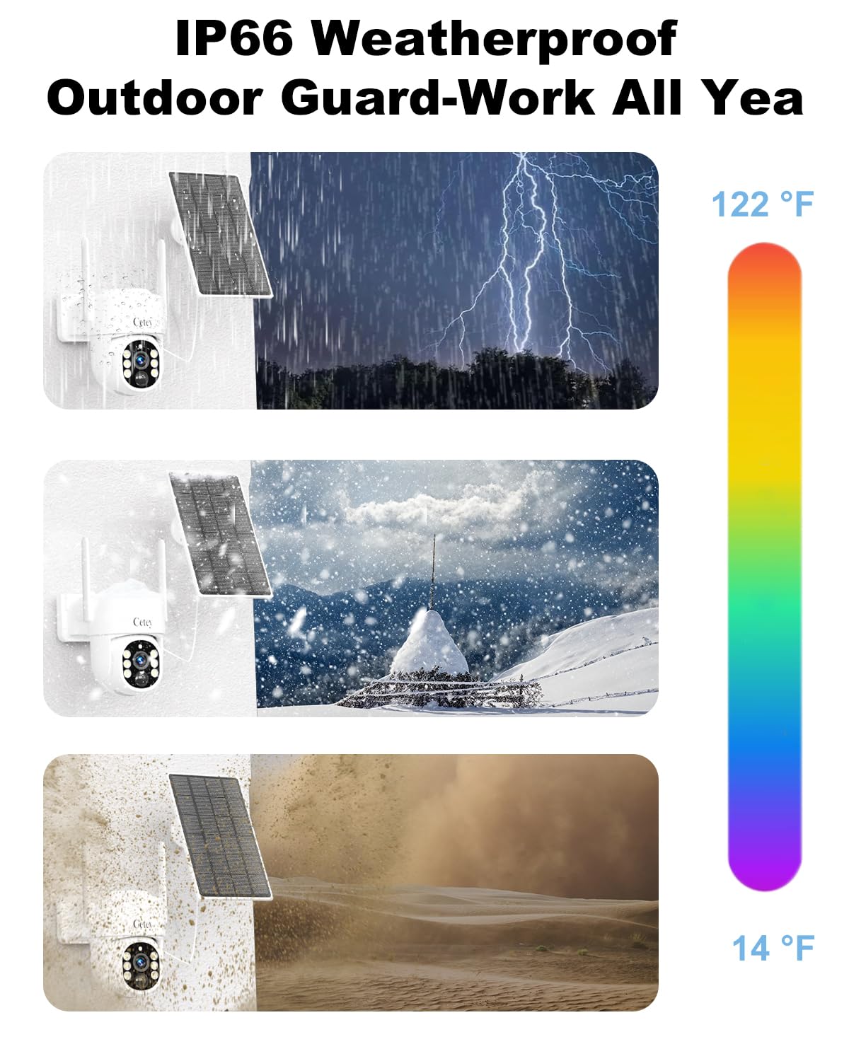 4G LTE Outdoor Solar Security Camera with Audio