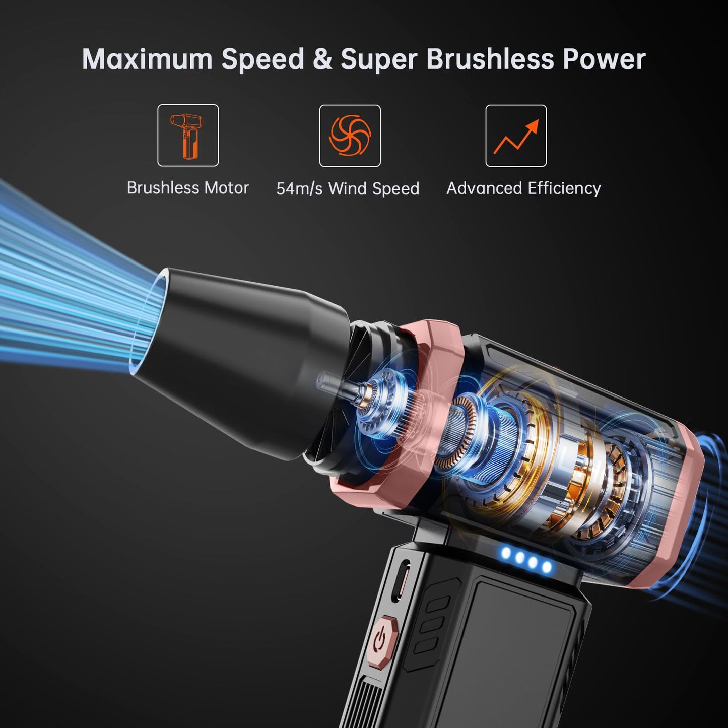 Cordless Electric Air Duster for PC & Car