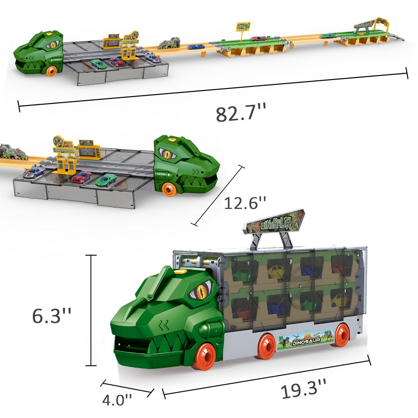 BAKAM Race Tracks Set for Kids Ages 3-5