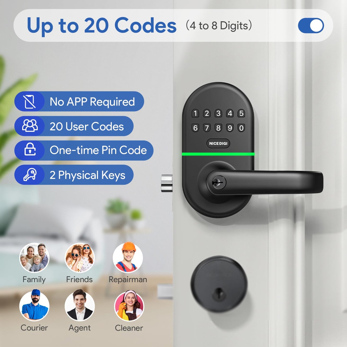 NICE DIGI Keyless Entry Smart Door Lock
