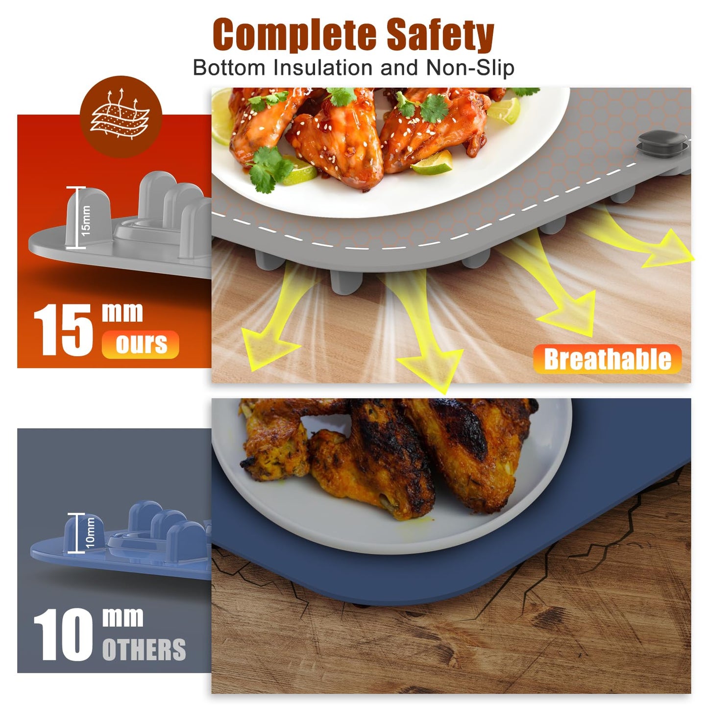 Electric Food Warming Mat with Adjustable Temperature