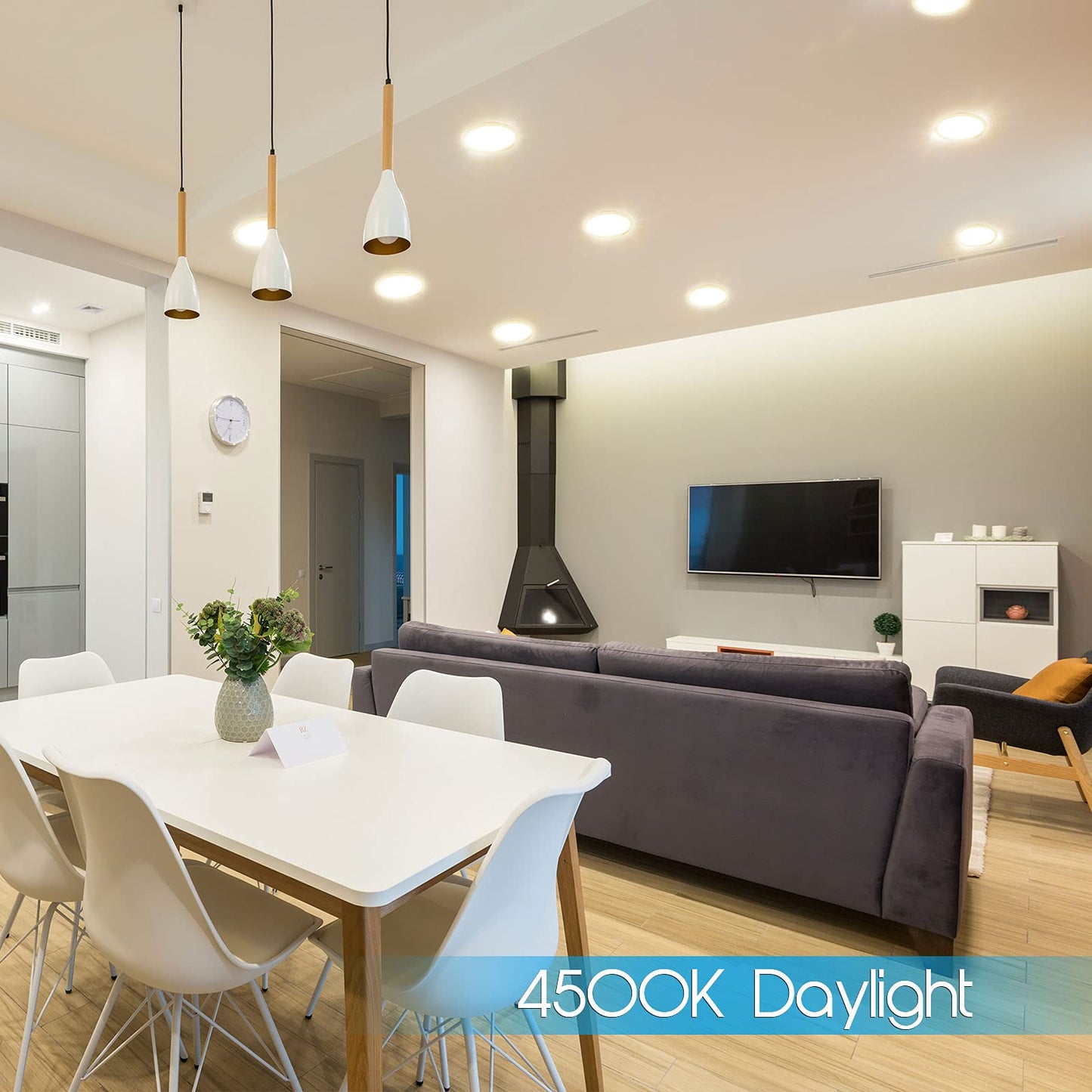 Esbaybulbs 7 Inch LED Recessed Ceiling Light 6 Pack