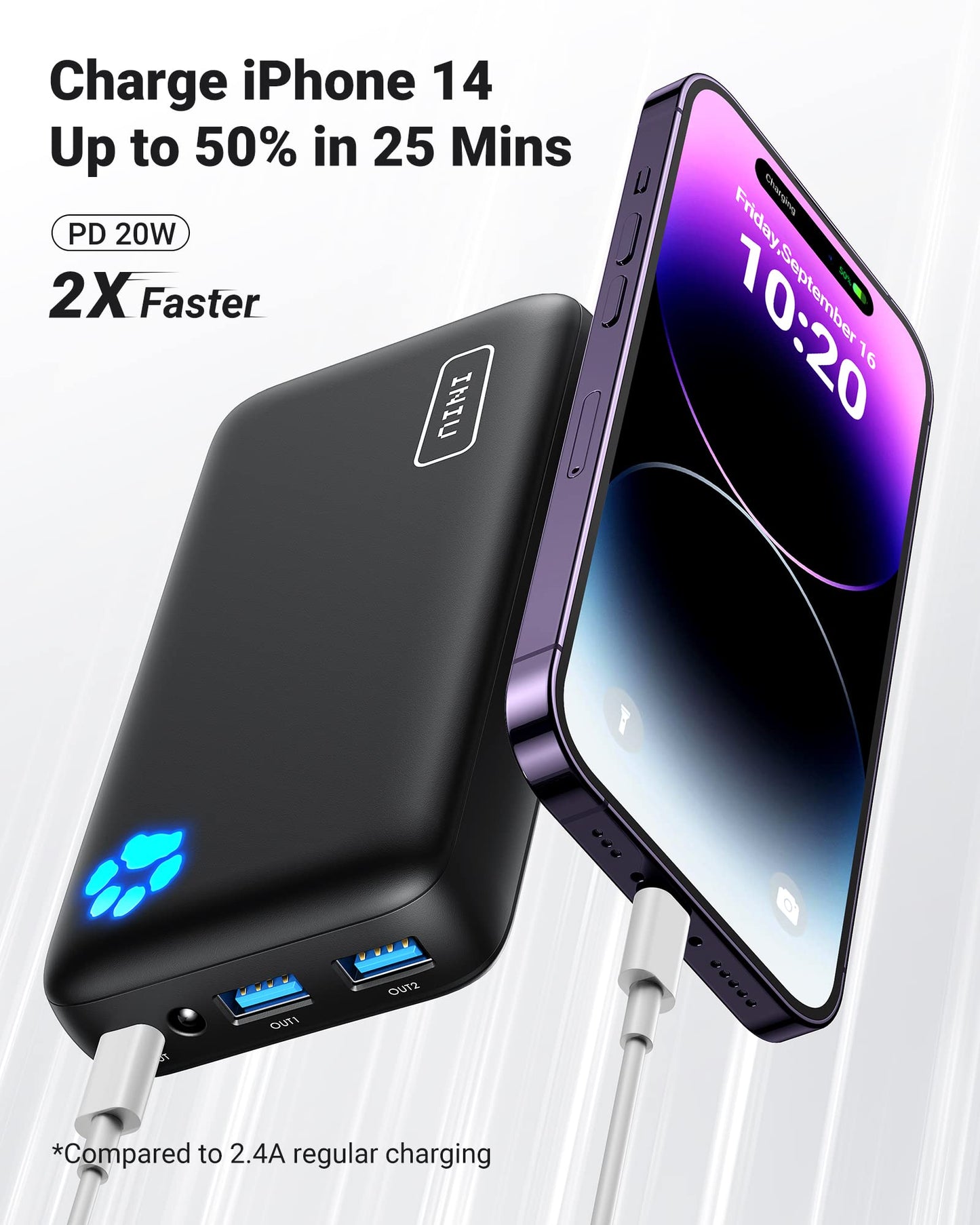 INIU 20000mAh Portable Charger with Fast Charging
