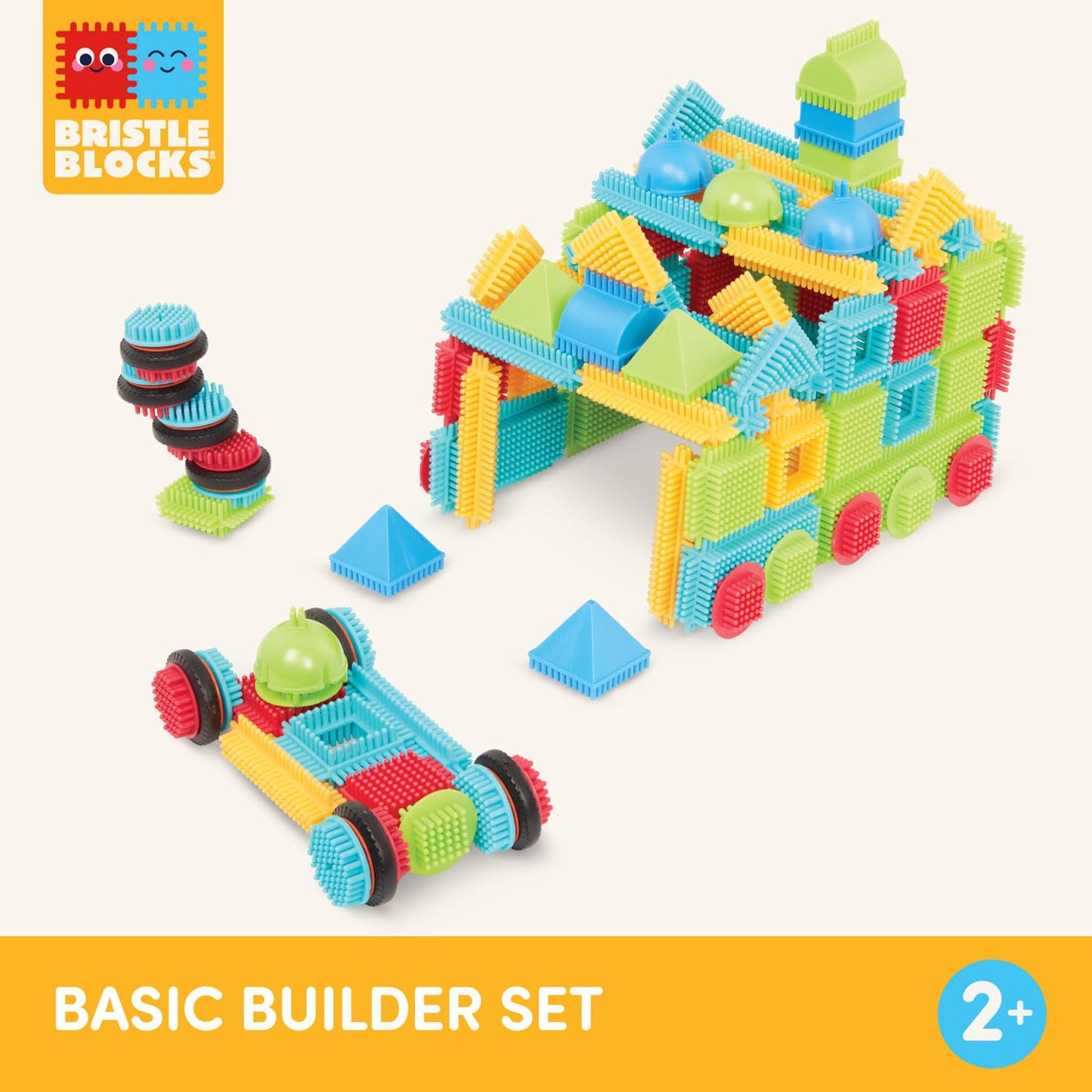 Bristle Blocks 112 pc Building Set for Toddlers