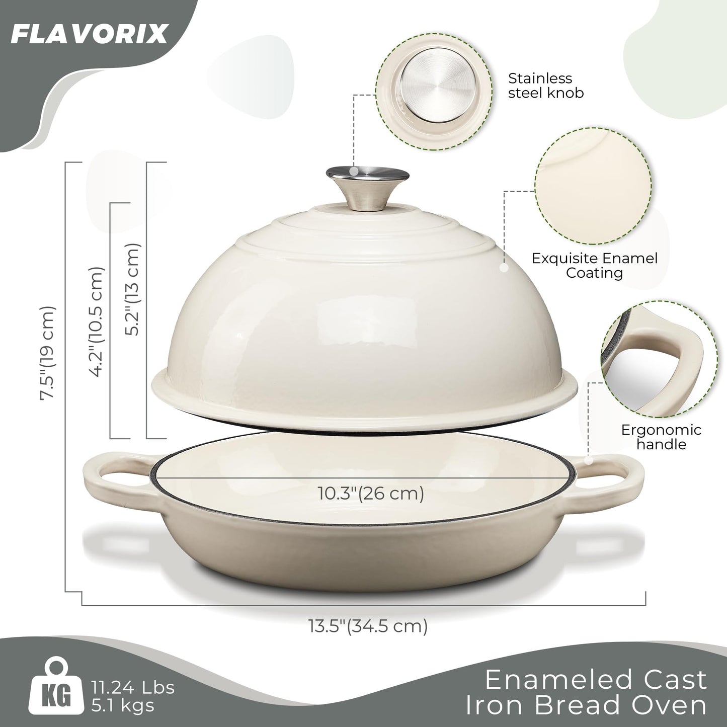 6 Qt Dutch Oven for Sourdough Baking