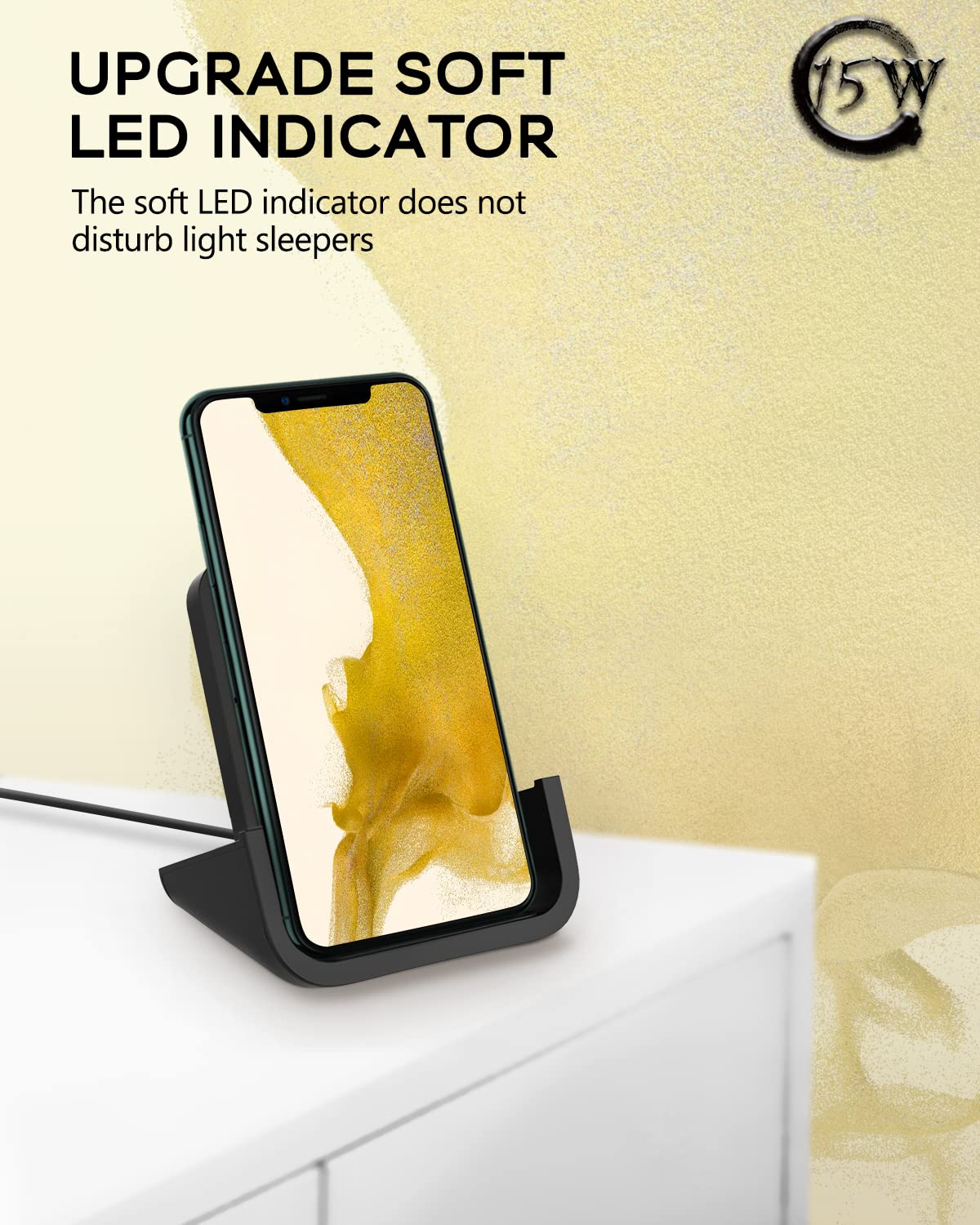 15W Fast Wireless Charger for iPhone & Samsung