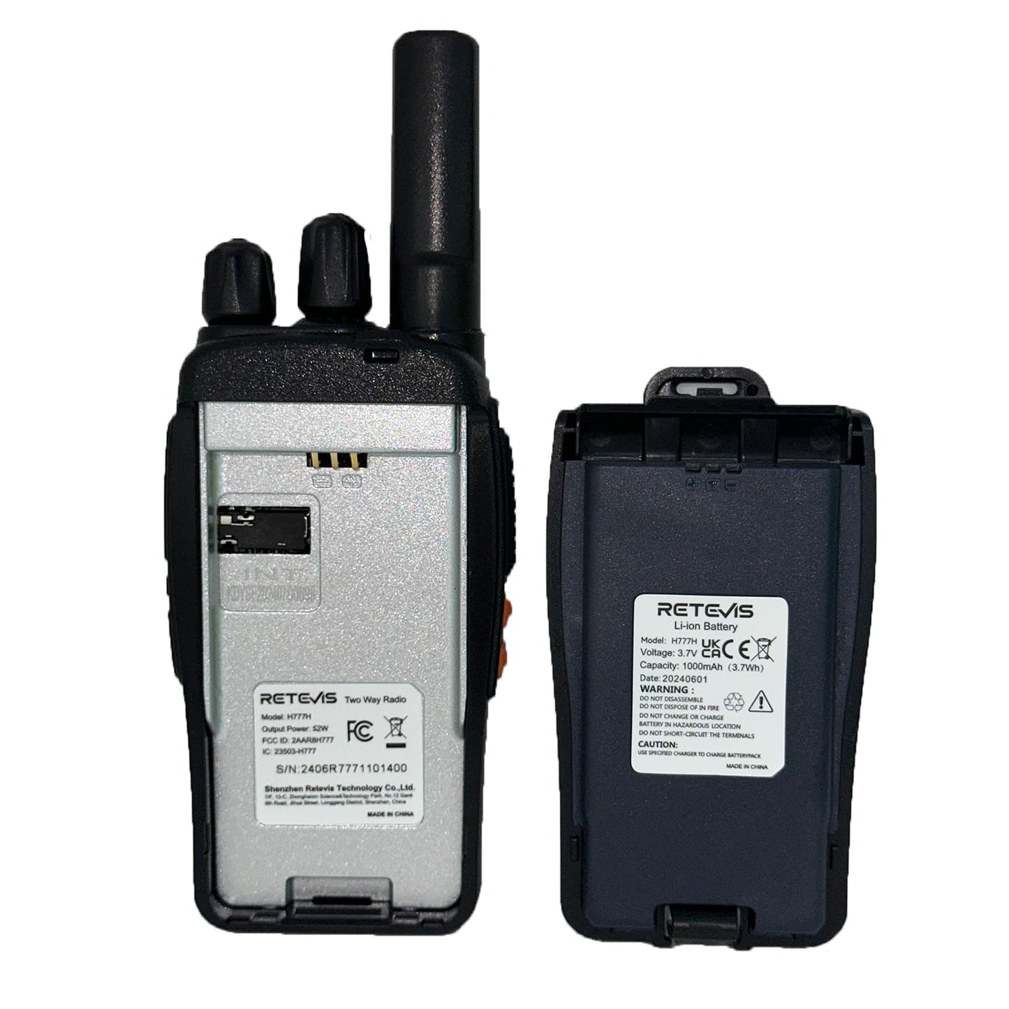 3 Pack Retevis H-777H Rechargeable Walkie Talkies