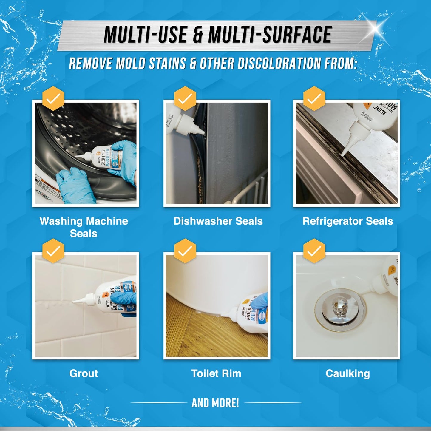 ACTIVE Mold Stain Remover Gel for Washing Machines