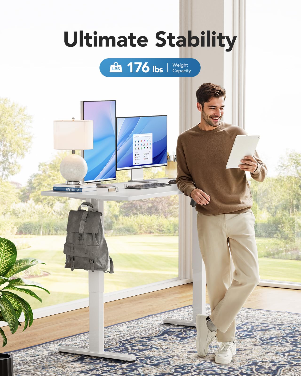 HUANUO 48" Adjustable Height Standing Desk