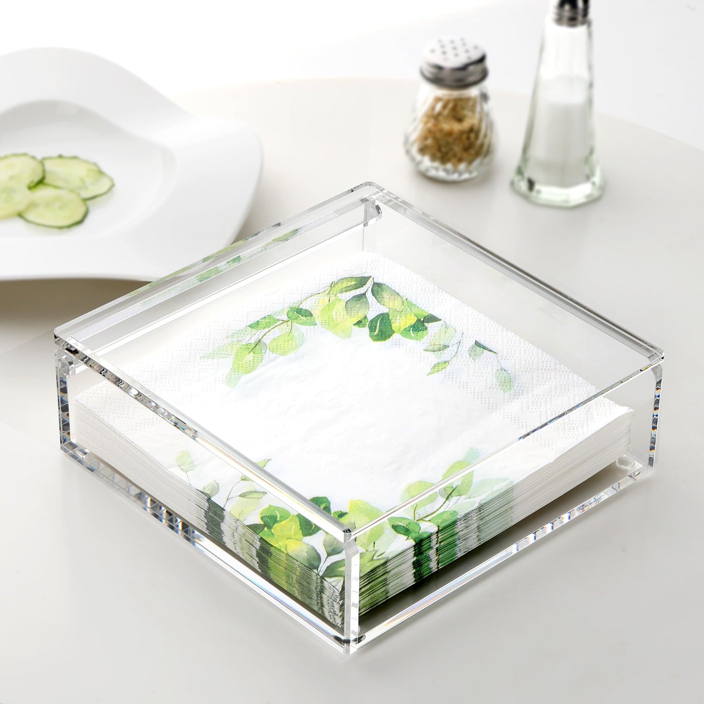 DINGHUO Acrylic Napkin Holder for Kitchen Decor