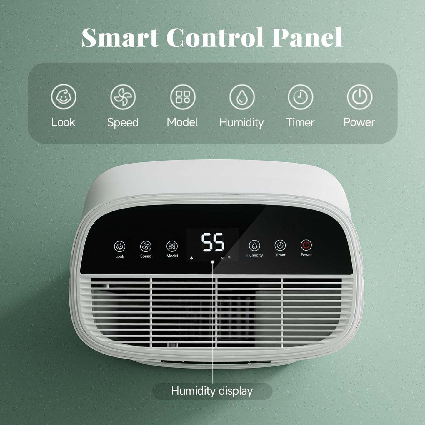 90 Pint Pauvoern Smart Wifi Dehumidifier for Home