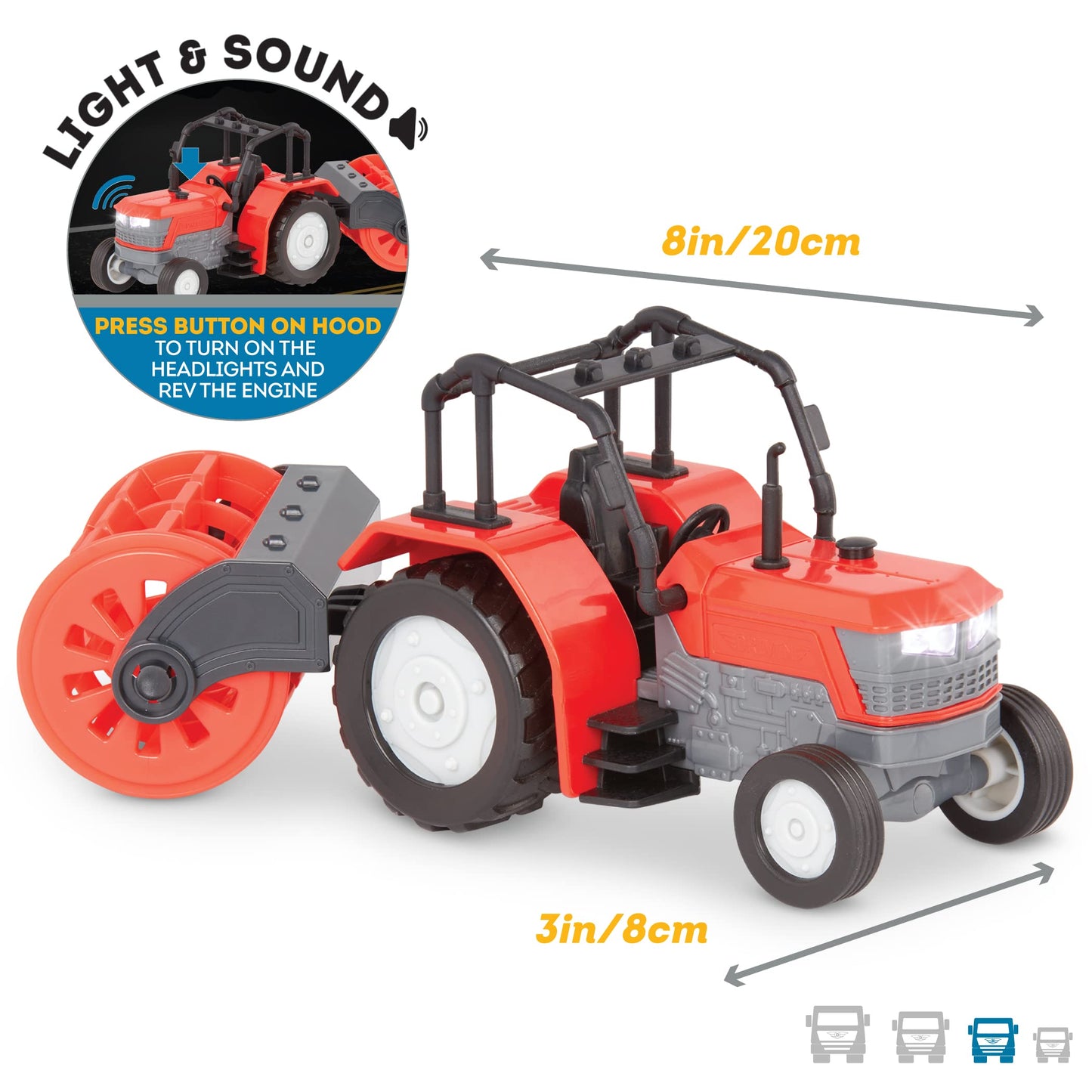 Driven Farm Tractor Toy with Interactive Features