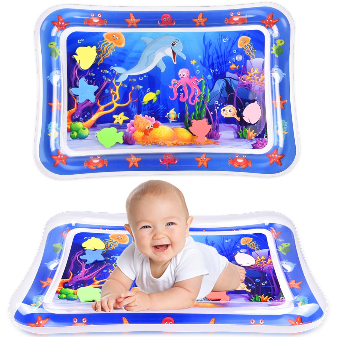 Inflatable Baby Water Play Mat for Tummy Time