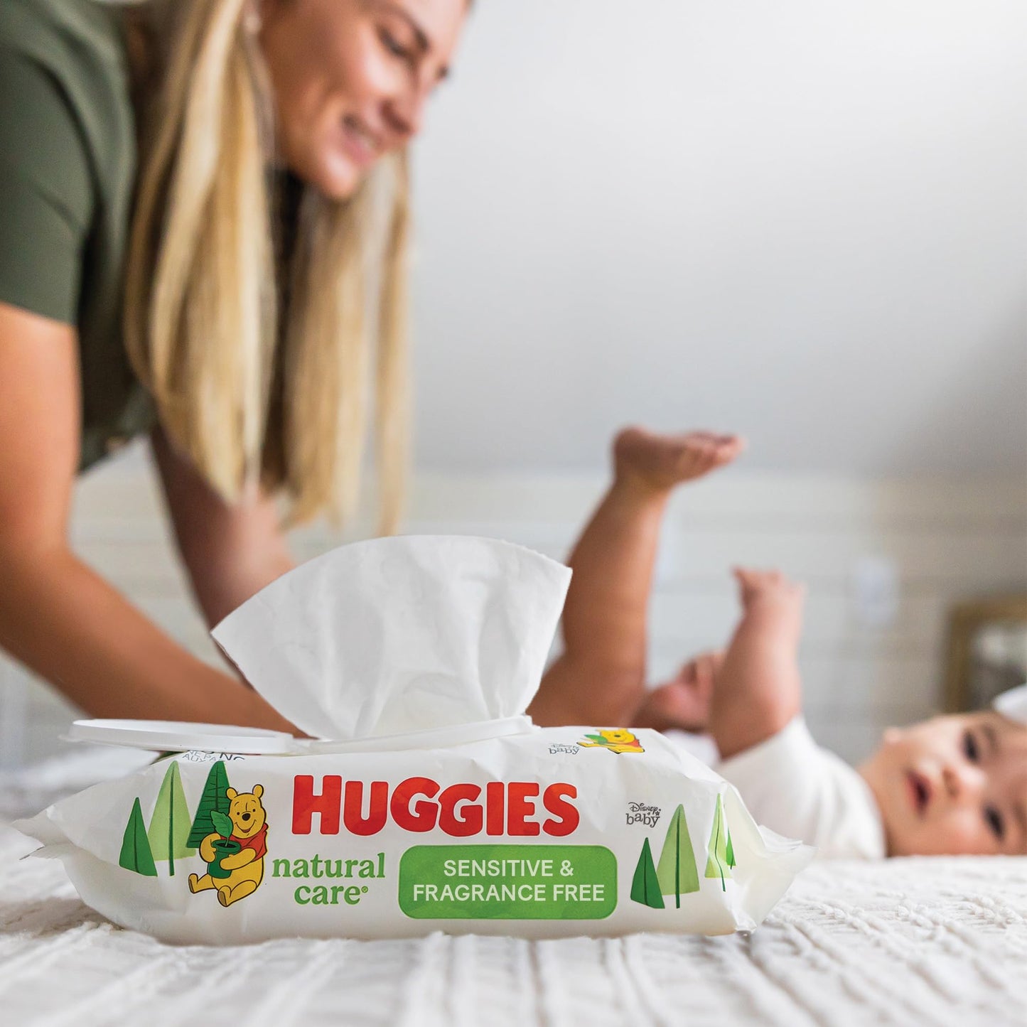 24 Pack HUGGIES Natural Care Baby Wipes
